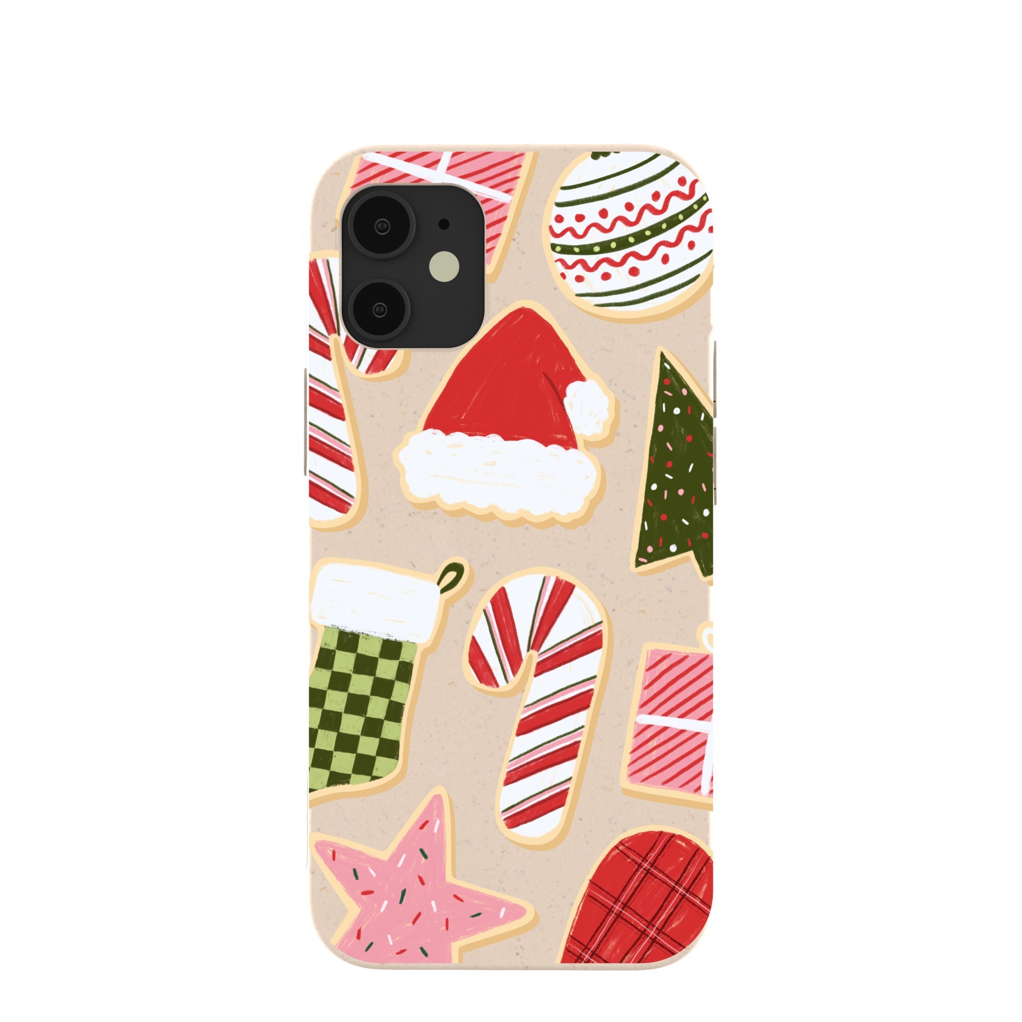 Seashell Festive Cookies iPhone 12 Mini Case Refurbished - Pela Case refurbished available on Cerqular