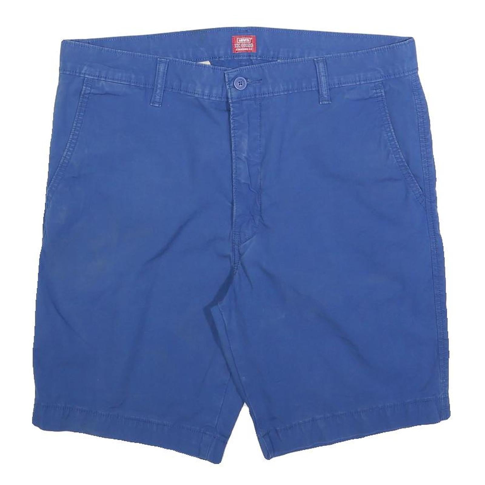 LEVI'S Mens Shorts Blue Casual Regular L W36 Comfortable Cotton Blend Refurbished - N/A refurbished available on Cerqular