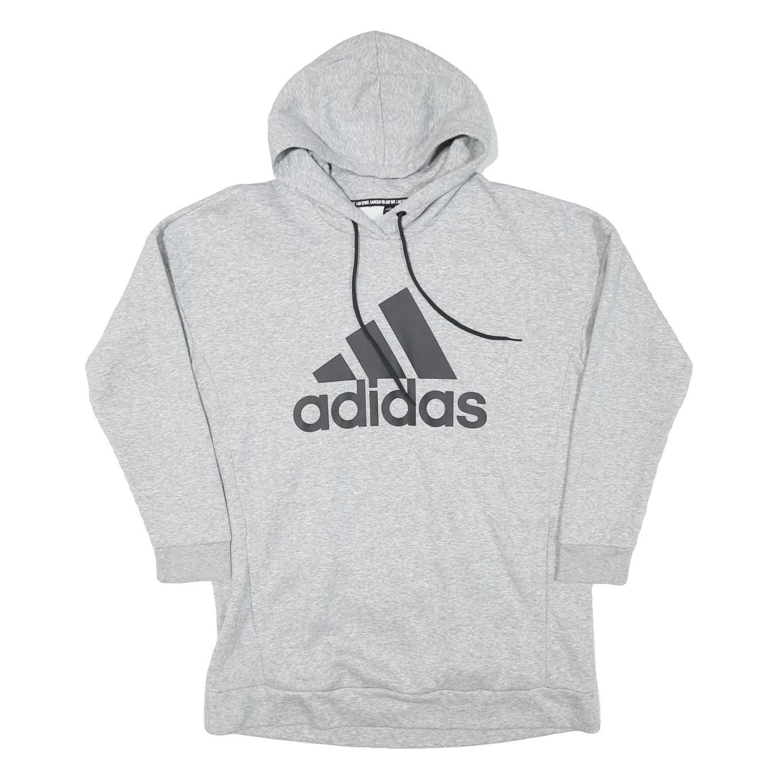 ADIDAS Womens Grey Hoodie L Cotton Blend Pullover Sports Casual Sweatshirt Refurbished - N/A refurbished available on Cerqular