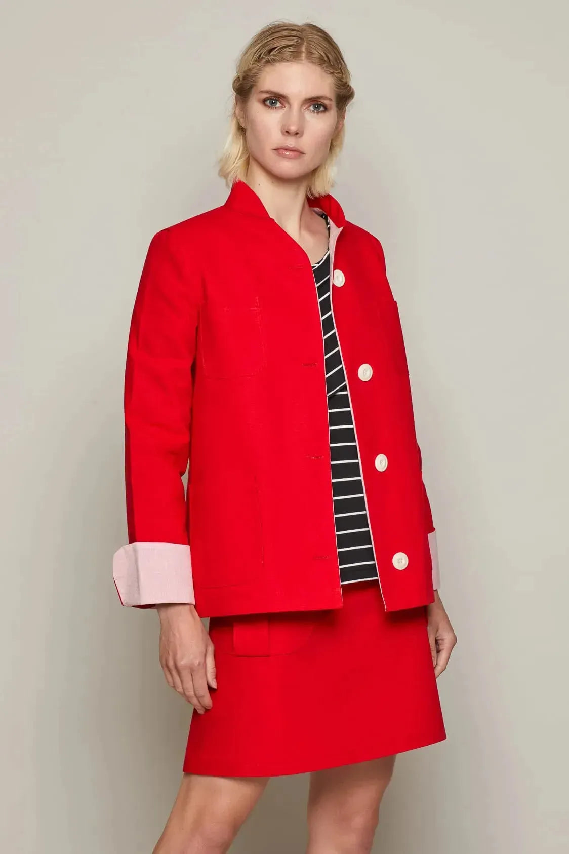 Maureen Jacket (Red) | size: S Refurbished - N/A refurbished available on Cerqular