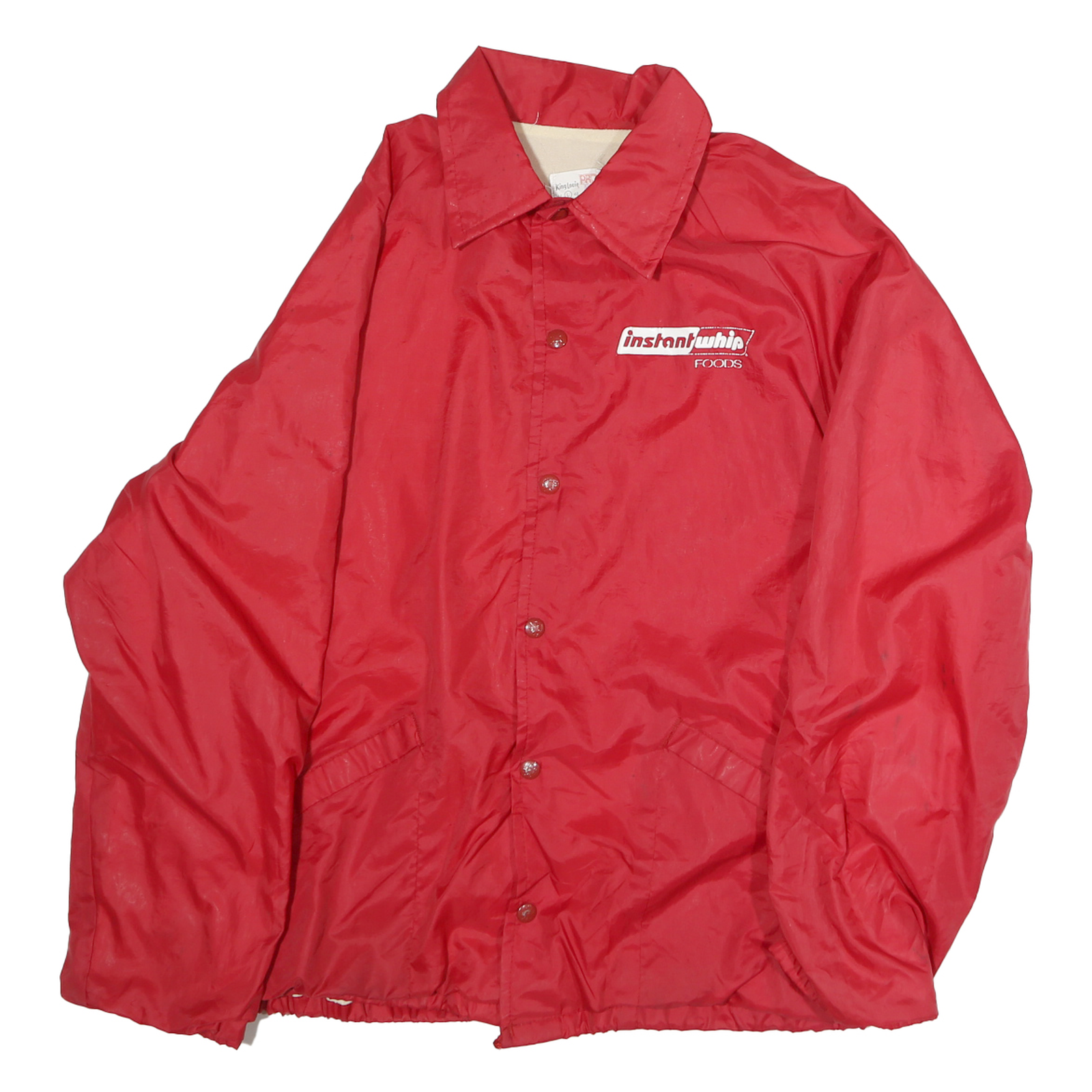 PRO FIT Mens Red Button Jacket L Polyester Plain Casual Sportswear Refurbished - N/A refurbished available on Cerqular