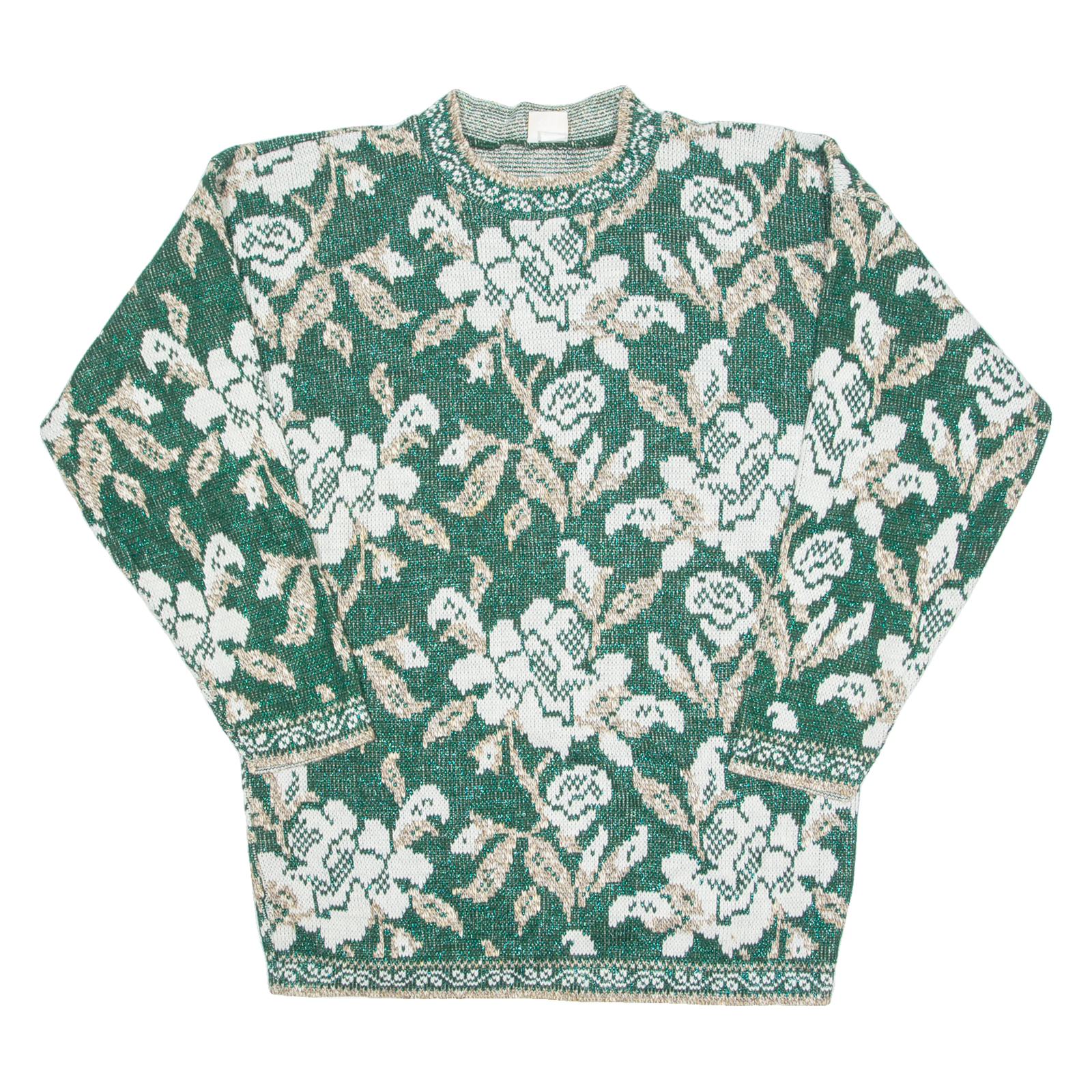 Buy HOLIDAY TIME Glittery Womens Jumper Green Floral Tight Knit M Refurbished - $23.39 HOLIDAY TIME Glittery Womens Jumper Green Floral Tight Knit M Refurbished - N/A refurbished available on Cerqular