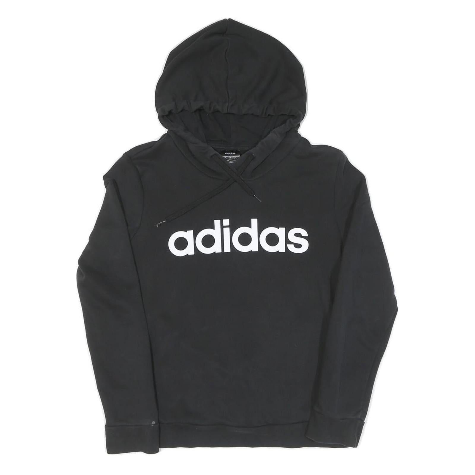 ADIDAS Womens Black Hoodie S Cotton Pullover Sportswear Sweatshirt Refurbished - N/A refurbished available on Cerqular