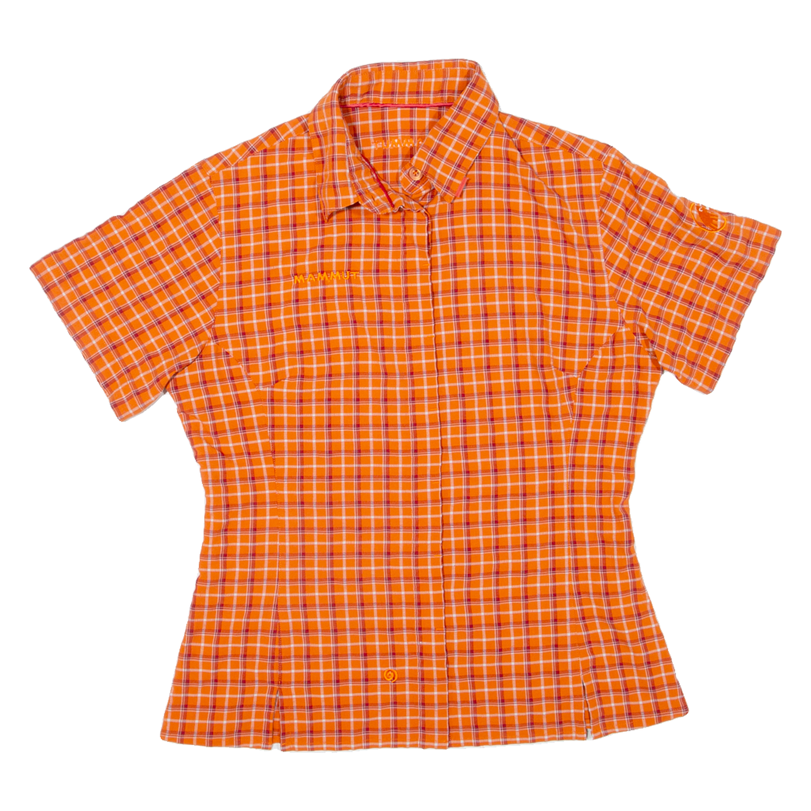 MAMMUT Womens Shirt Orange Check S Refurbished - N/A refurbished available on Cerqular
