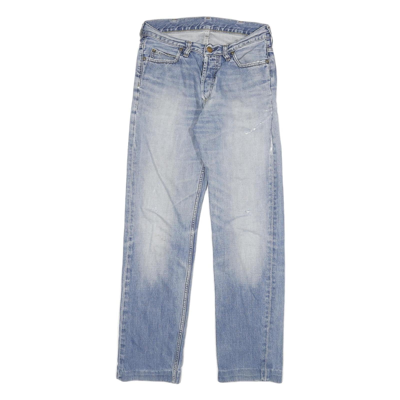 CARHARTT Mens Jeans Blue Regular Straight Denim Light W28 L29 Cotton Blend Refurbished - N/A refurbished available on Cerqular
