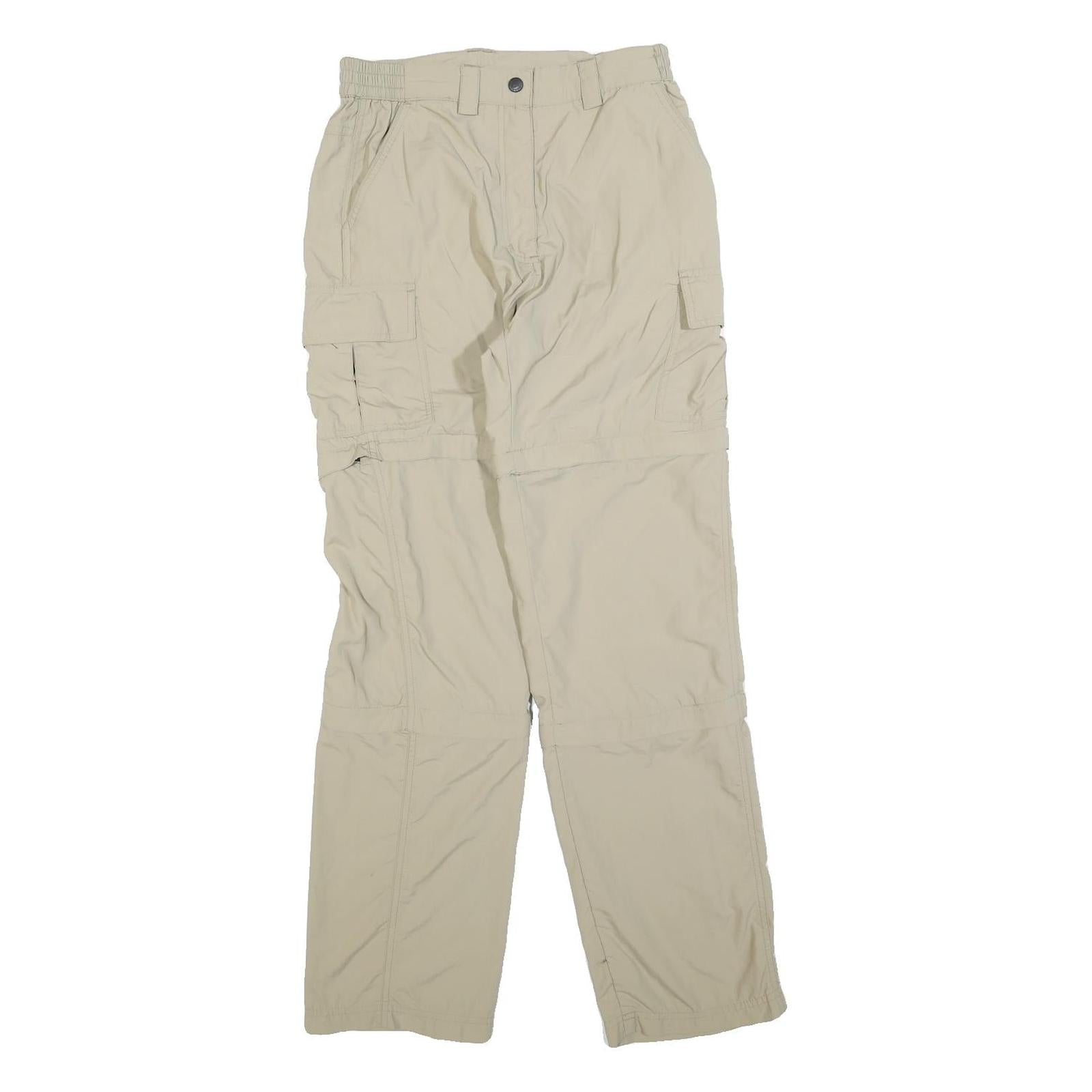 IGUANA Womens Beige Polyester Blend Regular Cargo Trousers W26 L30 Outdoors Zip Refurbished - N/A refurbished available on Cerqular