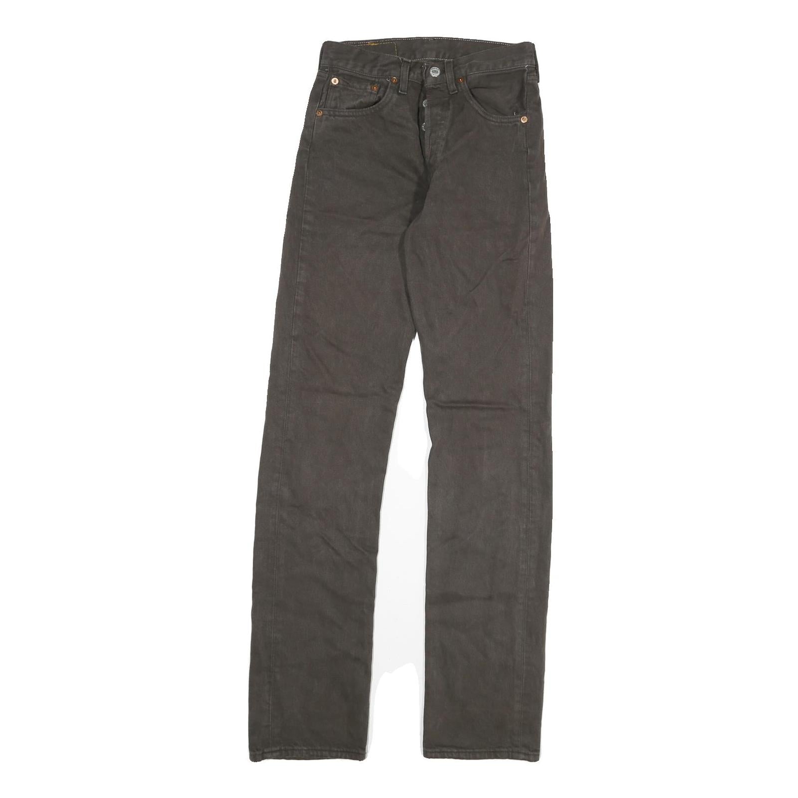 LEVI'S 501 Mens Jeans Black Regular Straight Denim W26 L34 Classic Button Fly Refurbished - N/A refurbished available on Cerqular