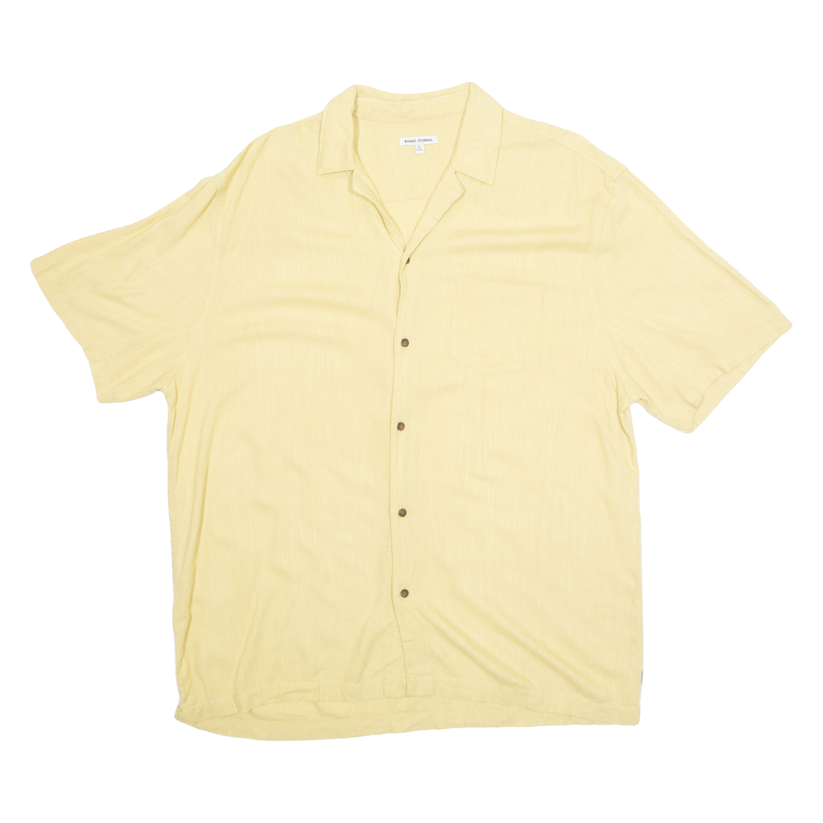 Buy BANKS JOURNAL Mens Plain Shirt Yellow 2XL Refurbished - $15.59 BANKS JOURNAL Mens Plain Shirt Yellow 2XL Refurbished - N/A refurbished available on Cerqular