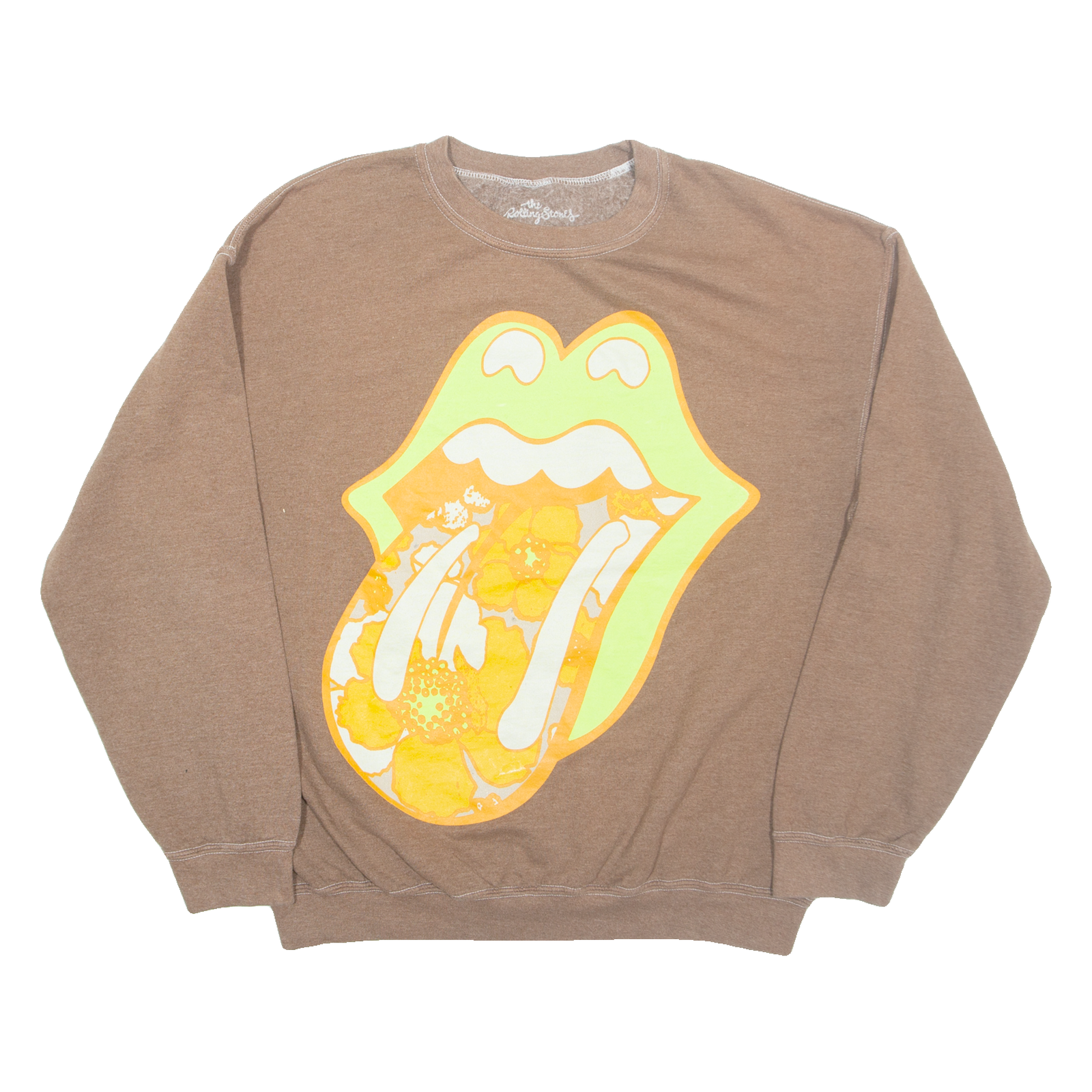THE ROLLING STONES Mens Sweatshirt Brown M Refurbished - N/A refurbished available on Cerqular