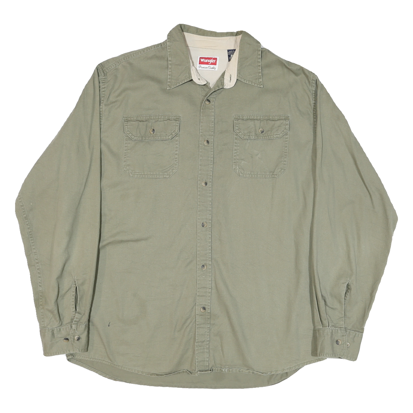 Buy WRANGLER Mens Green Cotton Blend Shirt L Casual Button-Up Long Sleeve Workwear Refurbished - $32.49 WRANGLER Mens Green Cotton Blend Shirt L Casual Button-Up Long Sleeve Workwear Refurbished - N/A refurbished available on Cerqular