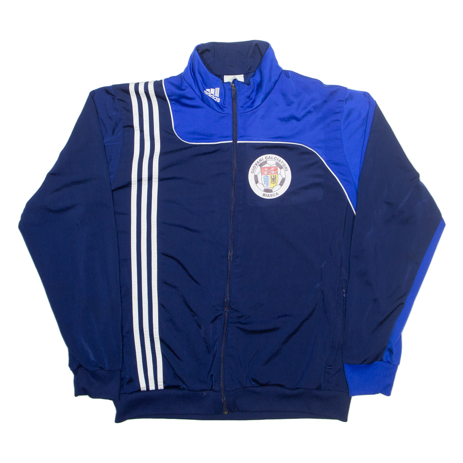 Buy ADIDAS Giovani Calciatori Biasca Mens Track Jacket Blue L Refurbished - $36.39 ADIDAS Giovani Calciatori Biasca Mens Track Jacket Blue L Refurbished - N/A refurbished available on Cerqular