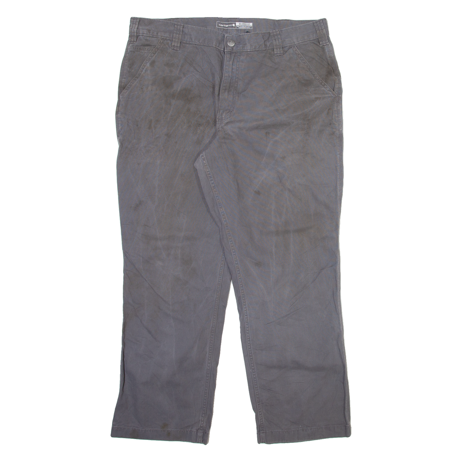 CARHARTT Mens Trousers Grey Relaxed Straight W38 L30 Refurbished - N/A refurbished available on Cerqular