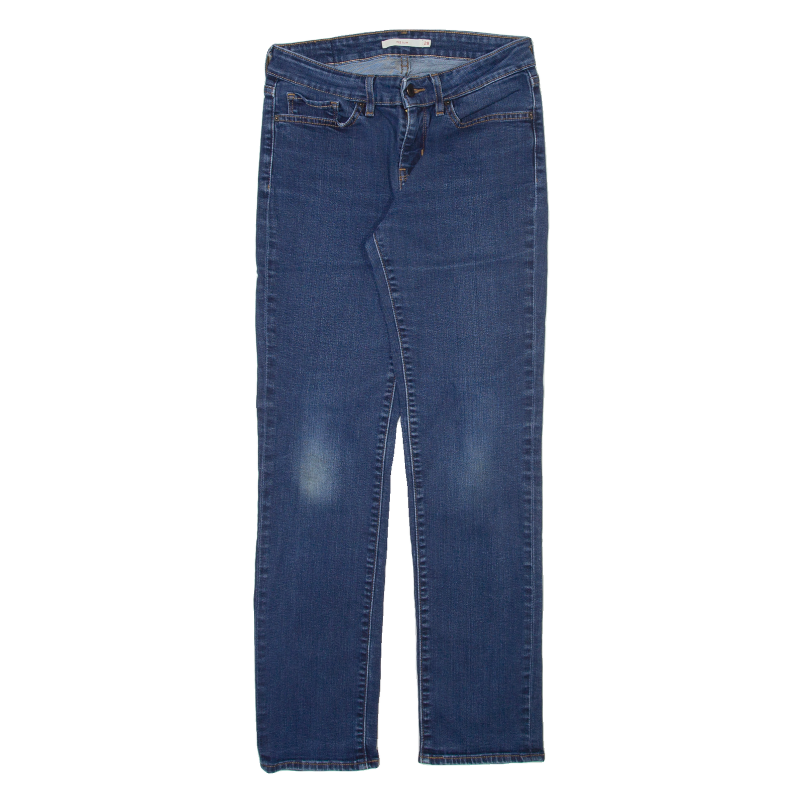 LEVI'S 712 Slim Womens Jeans Blue Slim Straight W28 L28 Refurbished - N/A refurbished available on Cerqular