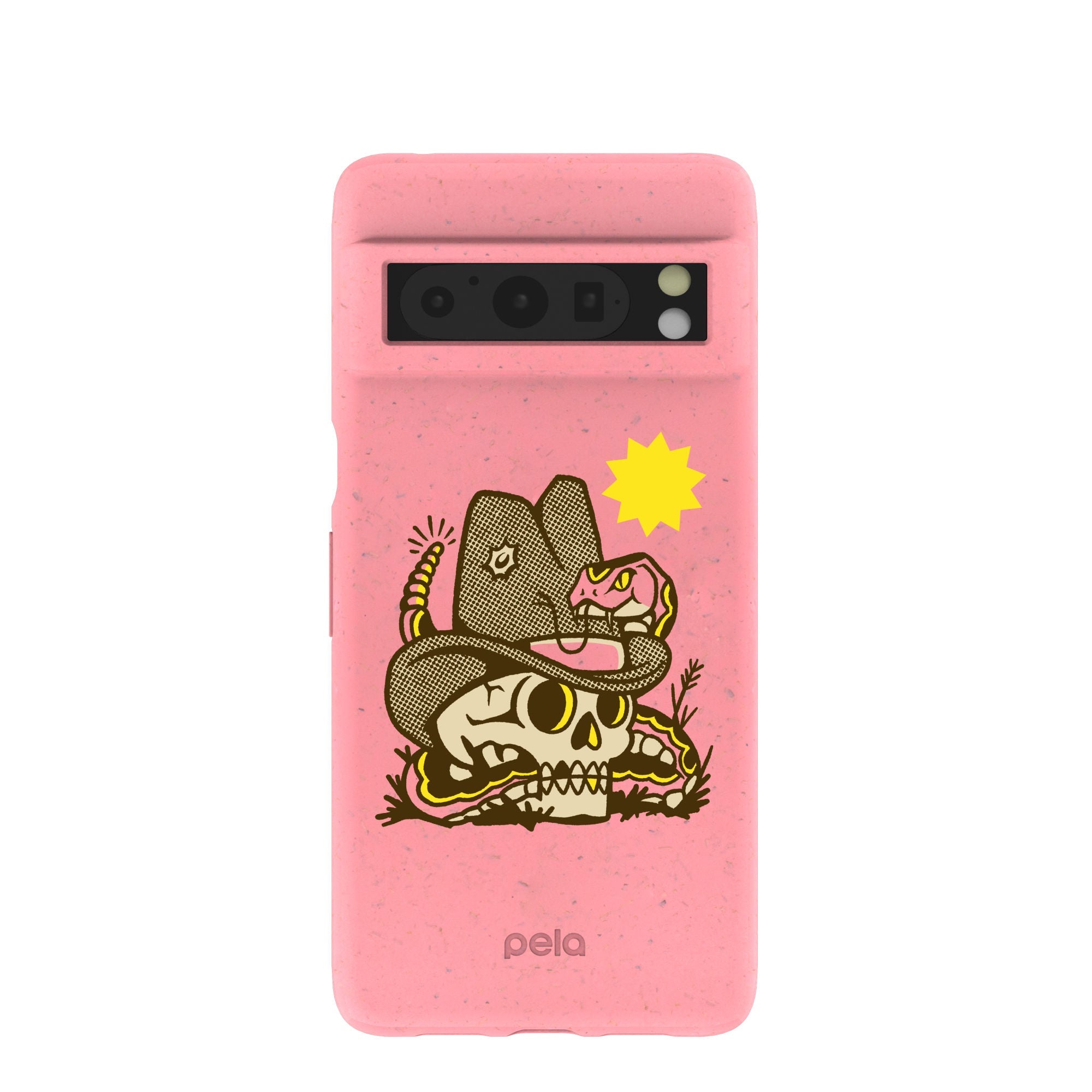 Bubblegum Pink Snakebite Google Pixel 8 Pro Case Refurbished - Pela Case refurbished available on Cerqular