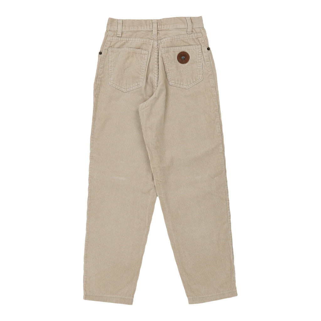 Junior Moschino Cord Trousers - 24W 25L Brown Cotton | Size: 24"" waist Refurbished - N/A (Preloved Designer is not a specific brand, it refurbished available on Cerqular