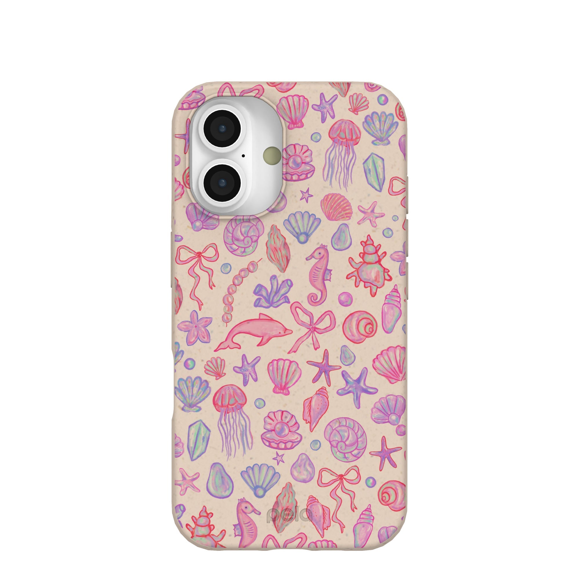 Seashell Mermaid Dreams iPhone 16 Case Refurbished - Pela Case refurbished available on Cerqular