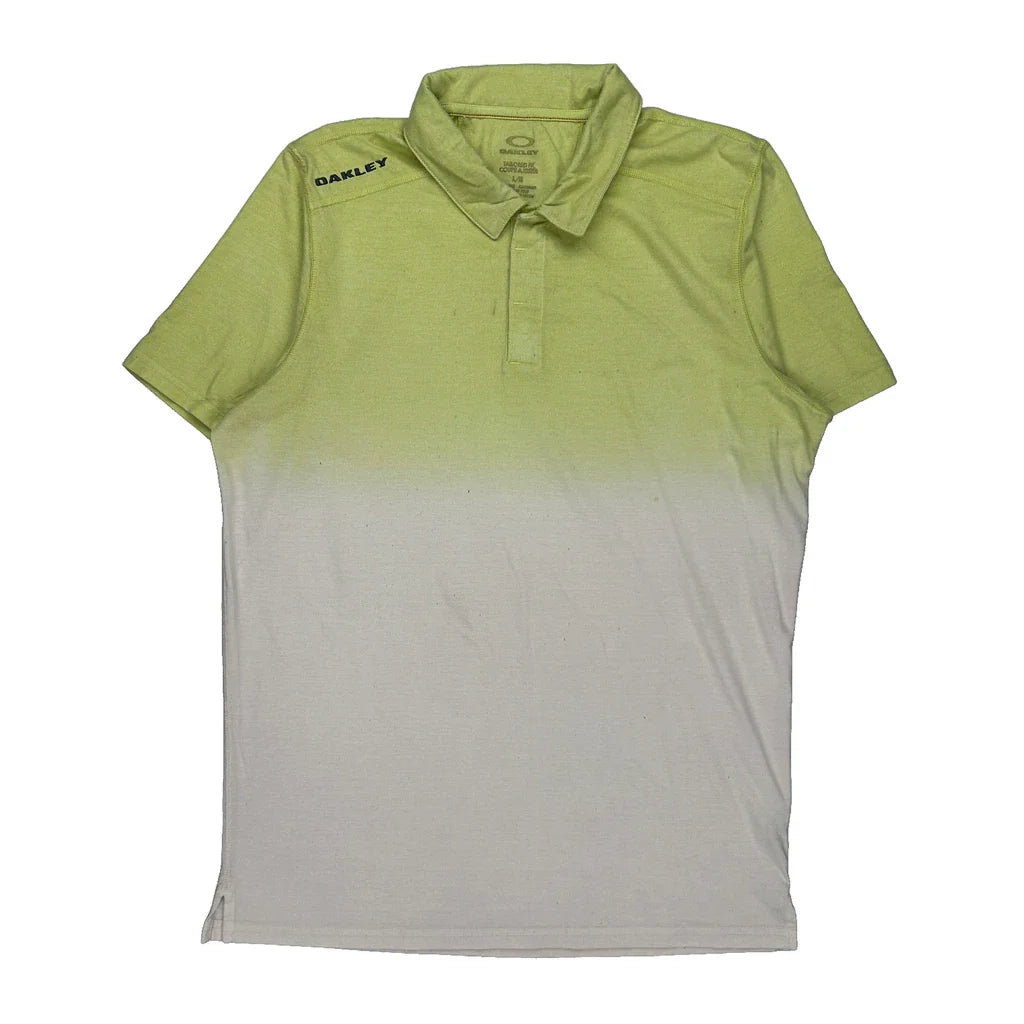 Oakley Polo Shirt - Large Block Colour Cotton Refurbished - Thrifted (note: this is a term often used to describe second- refurbished available on Cerqular