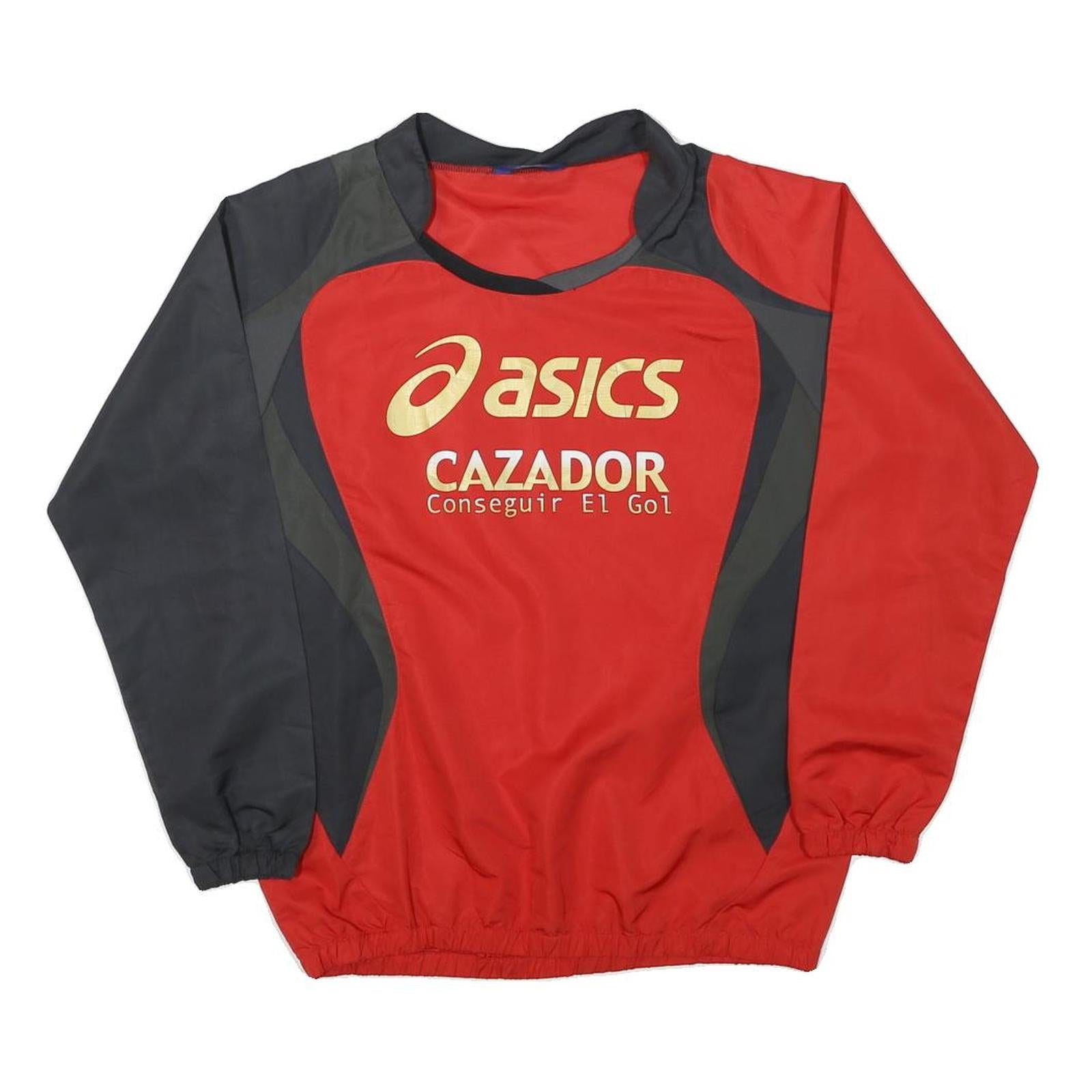 ASICS Mens Red & Black Crew Neck S Polyester Blend Sweatshirt Cazador Refurbished - N/A refurbished available on Cerqular