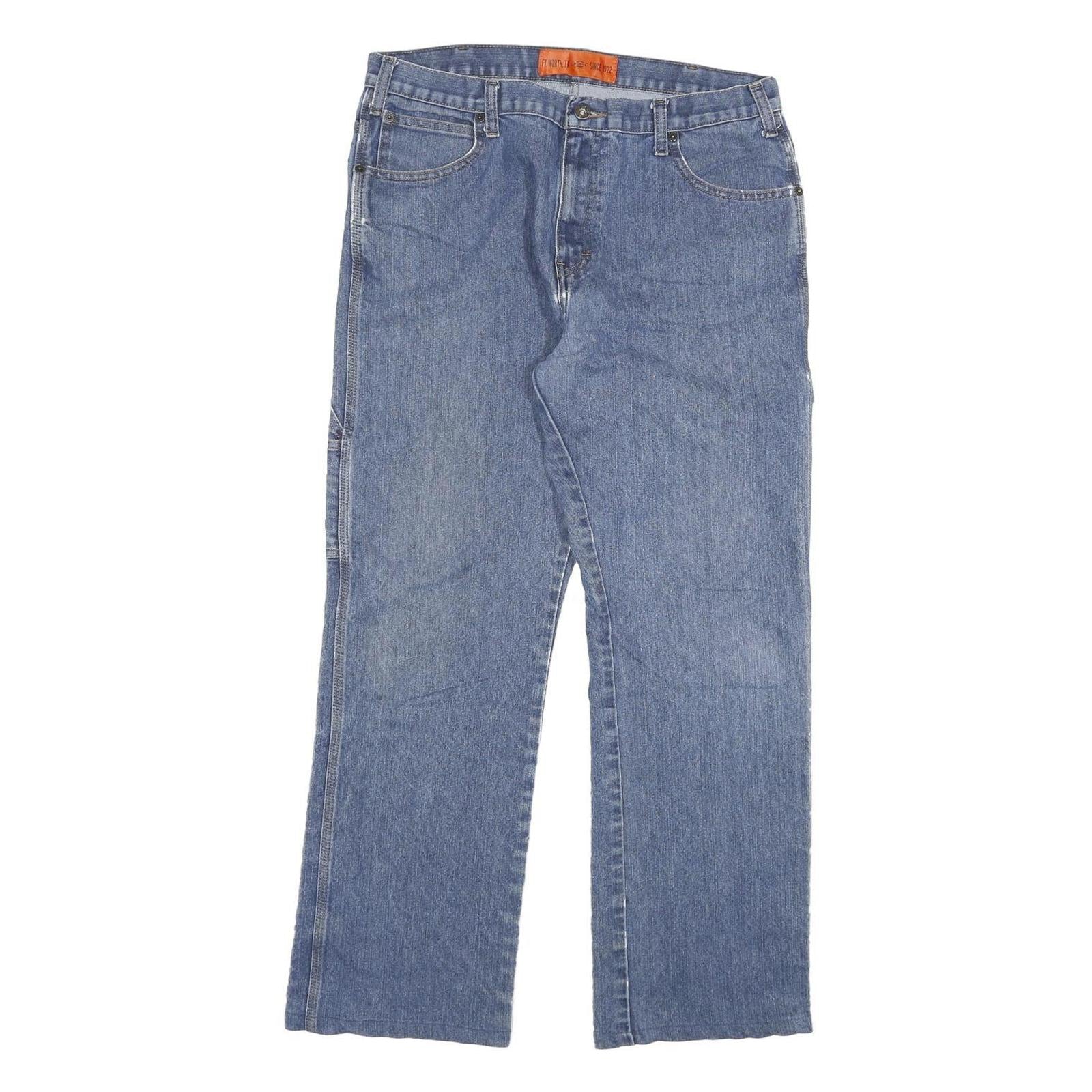 DICKIES Mens Jeans Blue Relaxed Straight Denim Medium W34 L29 Workwear Zip Refurbished - N/A refurbished available on Cerqular