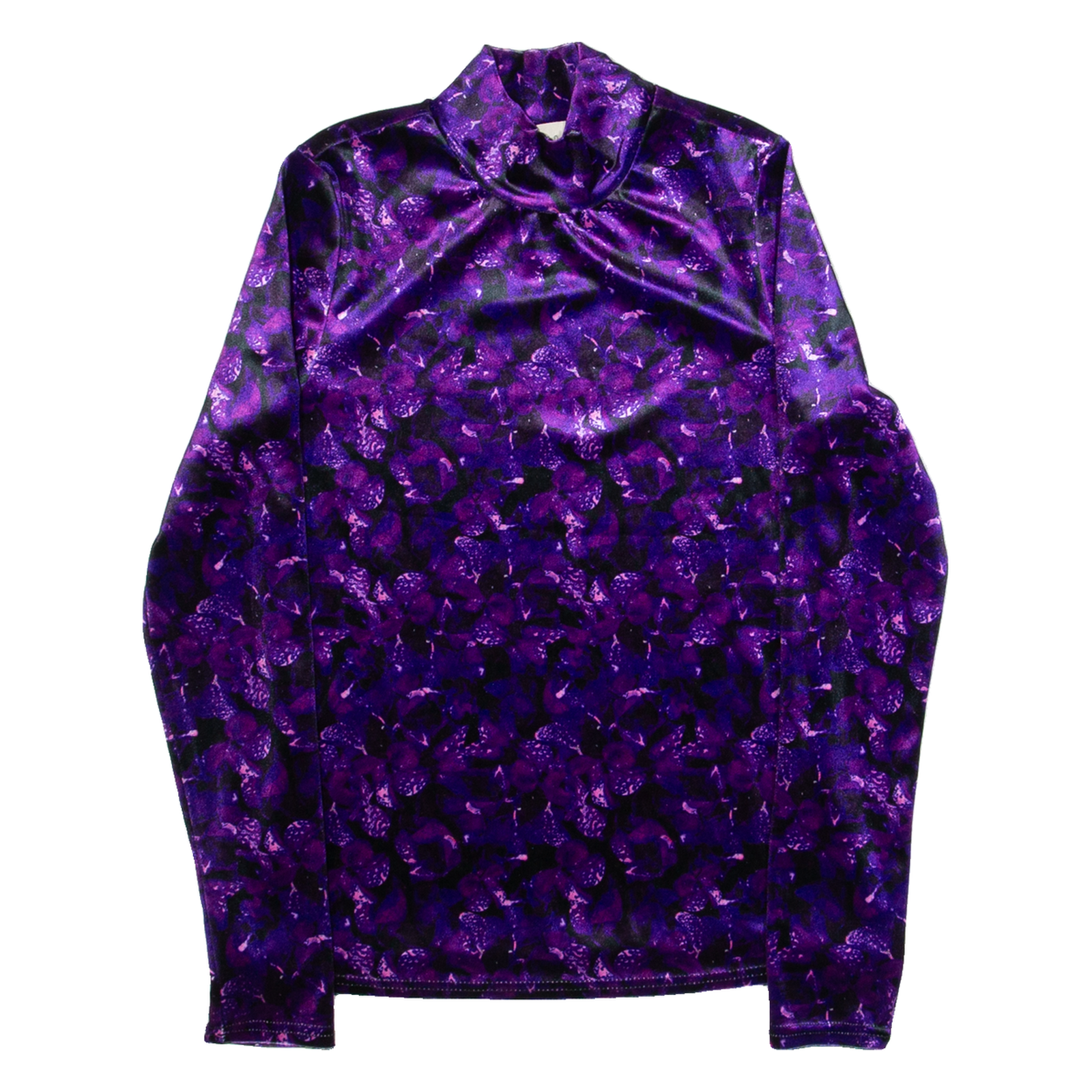 COAST Womens Printed Top Purple High Neck Long Sleeve UK 8 Refurbished - N/A refurbished available on Cerqular