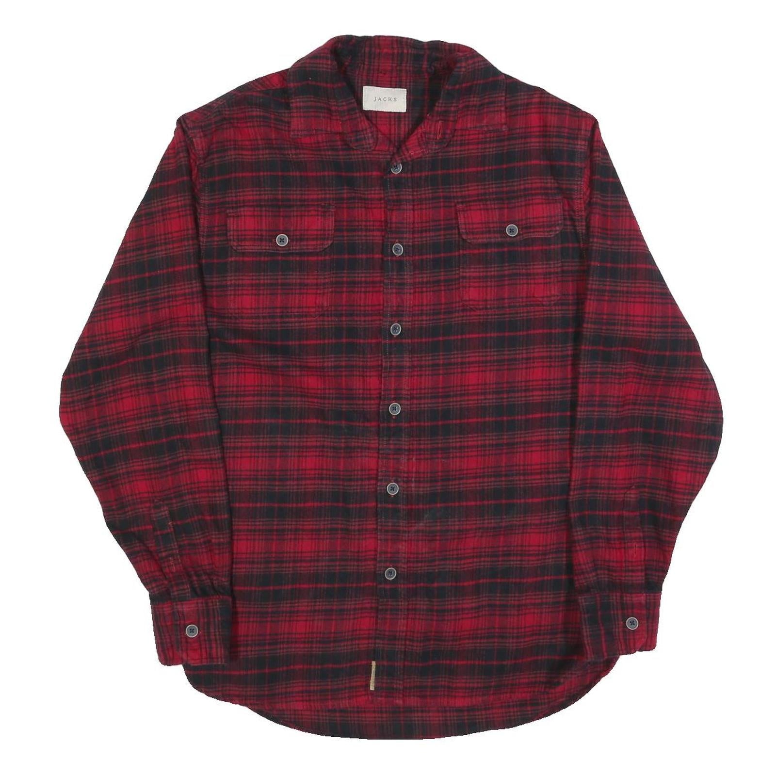 Buy JACHS Mens Red & Black Plaid Shirt M Cotton Blend Casual Button Shirt Refurbished - $32.49 JACHS Mens Red & Black Plaid Shirt M Cotton Blend Casual Button Shirt Refurbished - N/A refurbished available on Cerqular