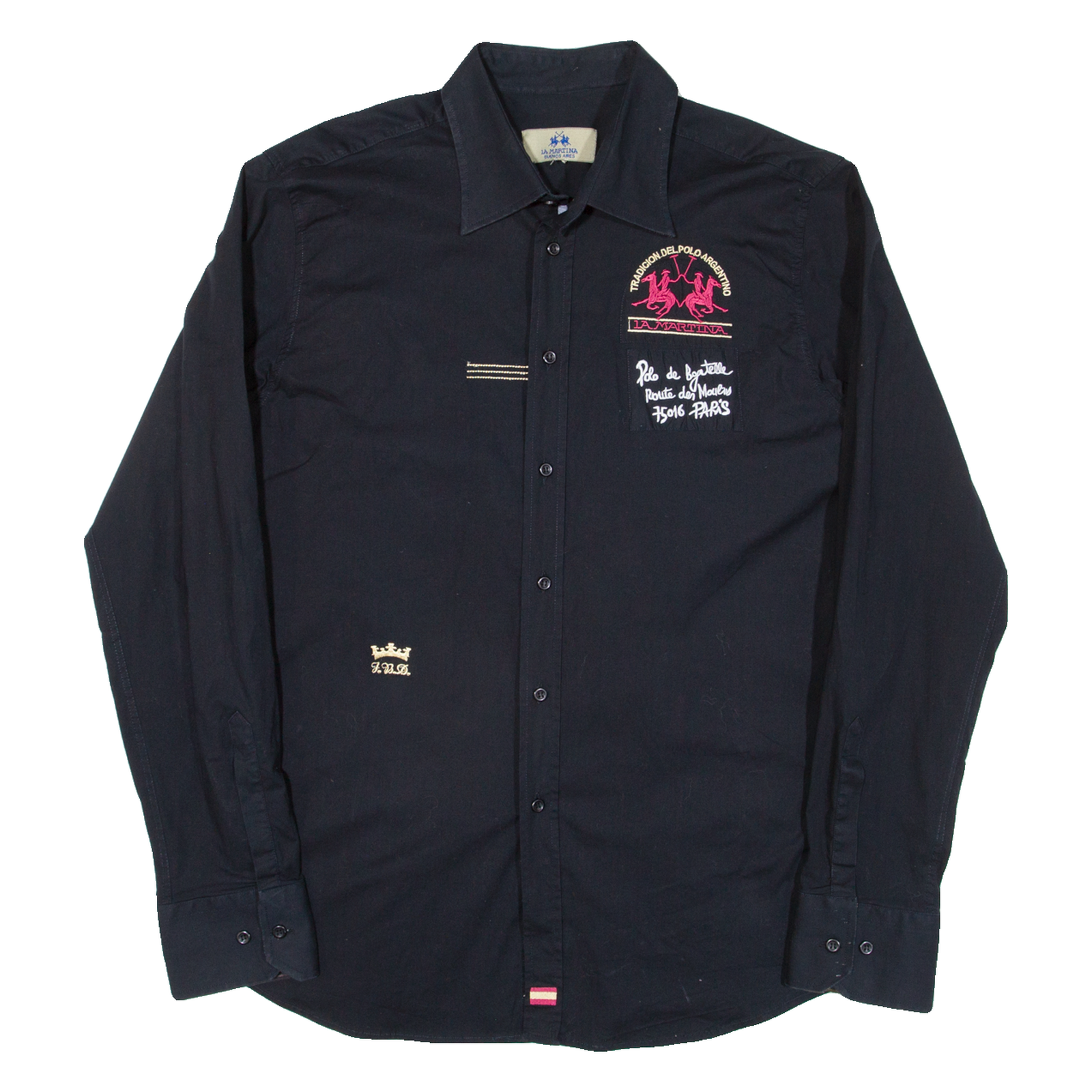 Buy LA MARTINA Mens Plain Shirt Black Long Sleeve L Refurbished - $68.89 LA MARTINA Mens Plain Shirt Black Long Sleeve L Refurbished - N/A refurbished available on Cerqular