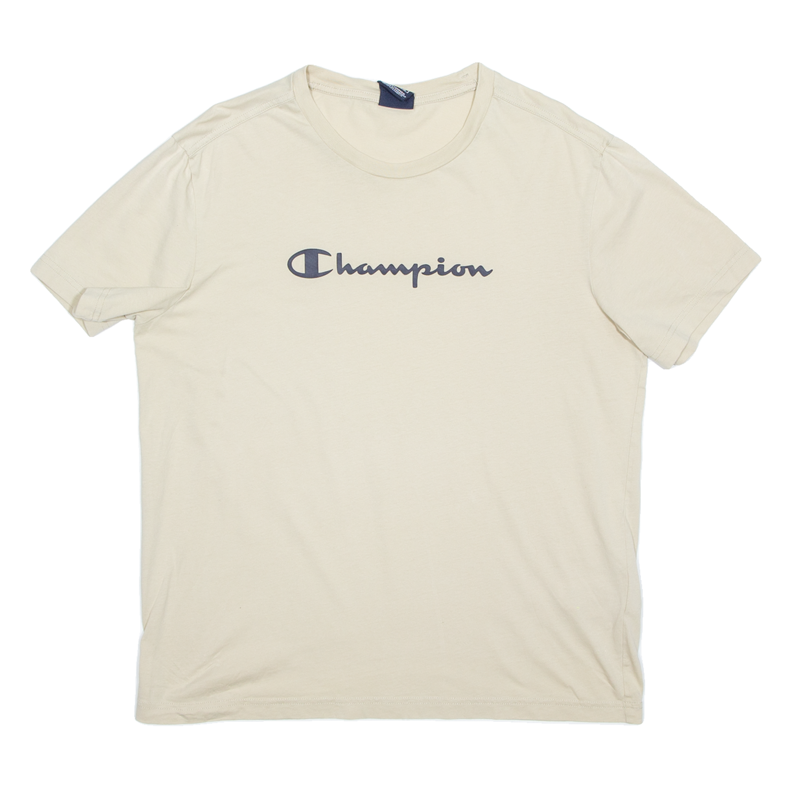 CHAMPION Mens T-Shirt Beige L Refurbished - N/A refurbished available on Cerqular