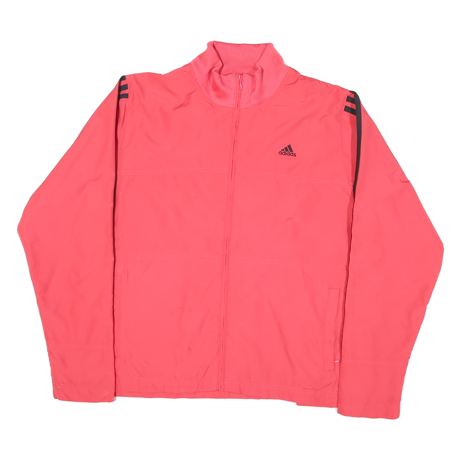 ADIDAS Womens Pink Jacket XL Polyester Blend Plain Sports Zip Athletic Casual Refurbished - N/A refurbished available on Cerqular