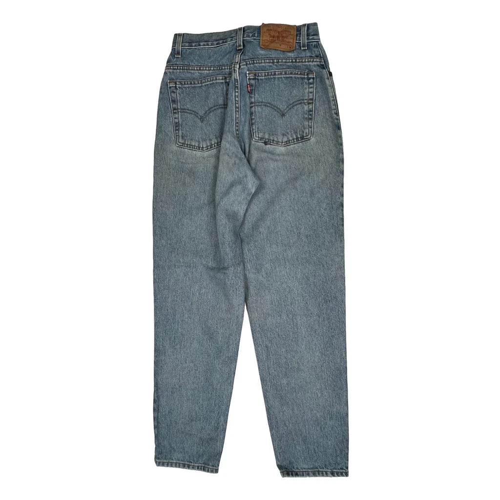 Levis Jeans - 28W 28L Light Wash Denim Refurbished - Thrifted (note: this is a term often used to describe second- refurbished available on Cerqular