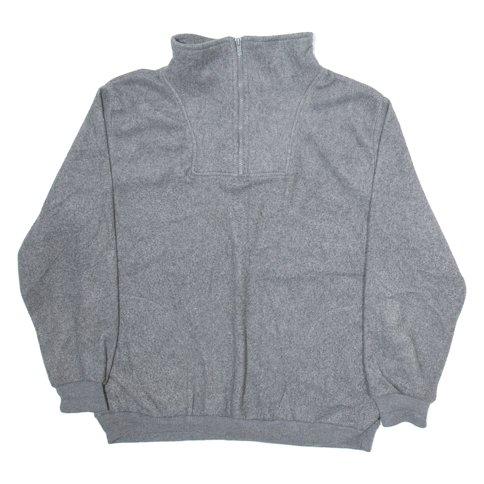 BOSS Mens Patterned Fleece Grey 1/4 Zip Tight Knit L Refurbished - N/A refurbished available on Cerqular