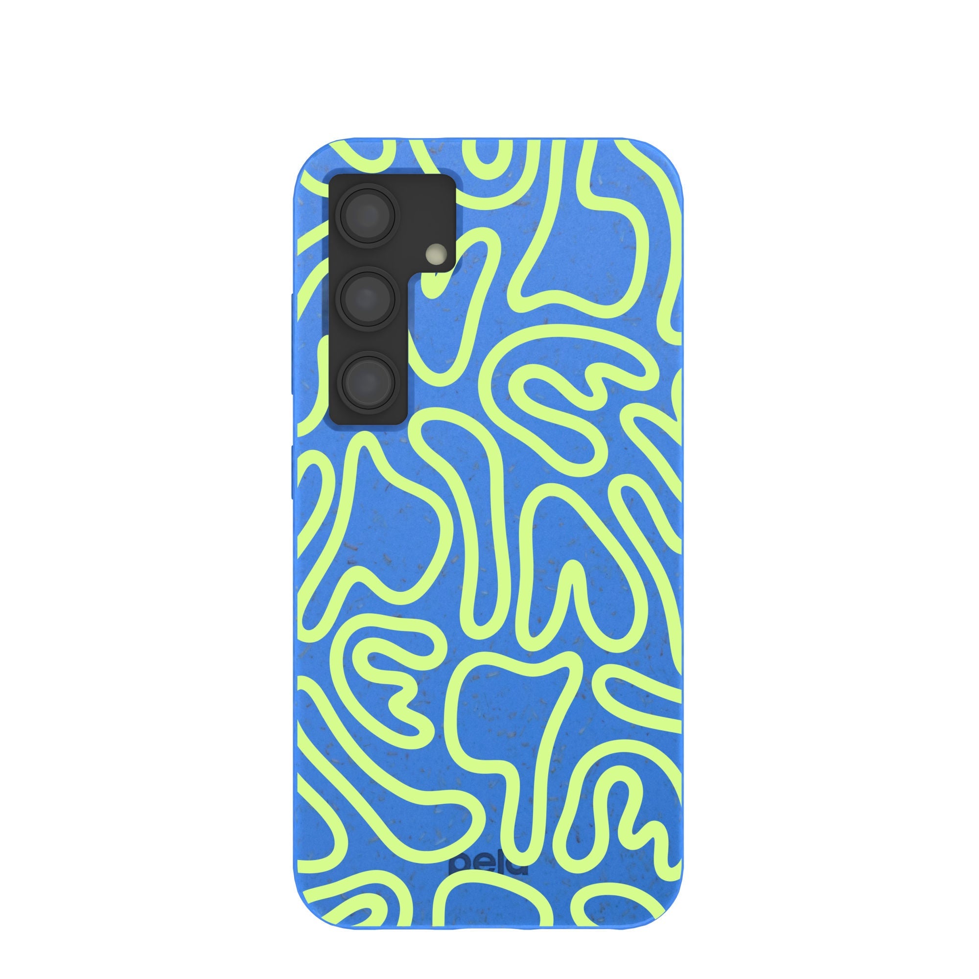 Electric Blue Dizzy Dreams Samsung Galaxy S24 Case Refurbished - Pela Case refurbished available on Cerqular