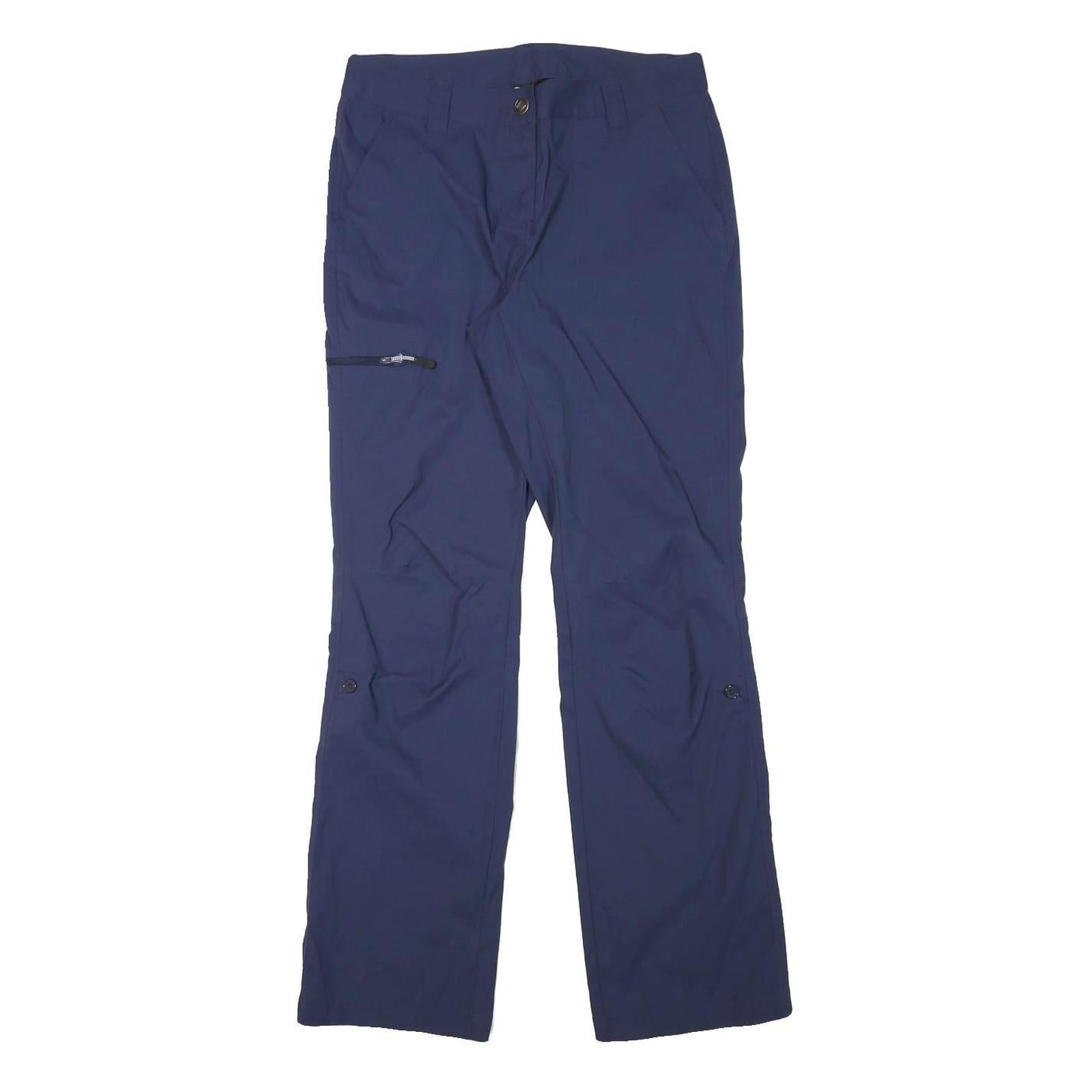 CRIVIT Womens Polyester Blend Blue Regular Straight Trousers W30 L30 Zip Pocket Refurbished - N/A refurbished available on Cerqular