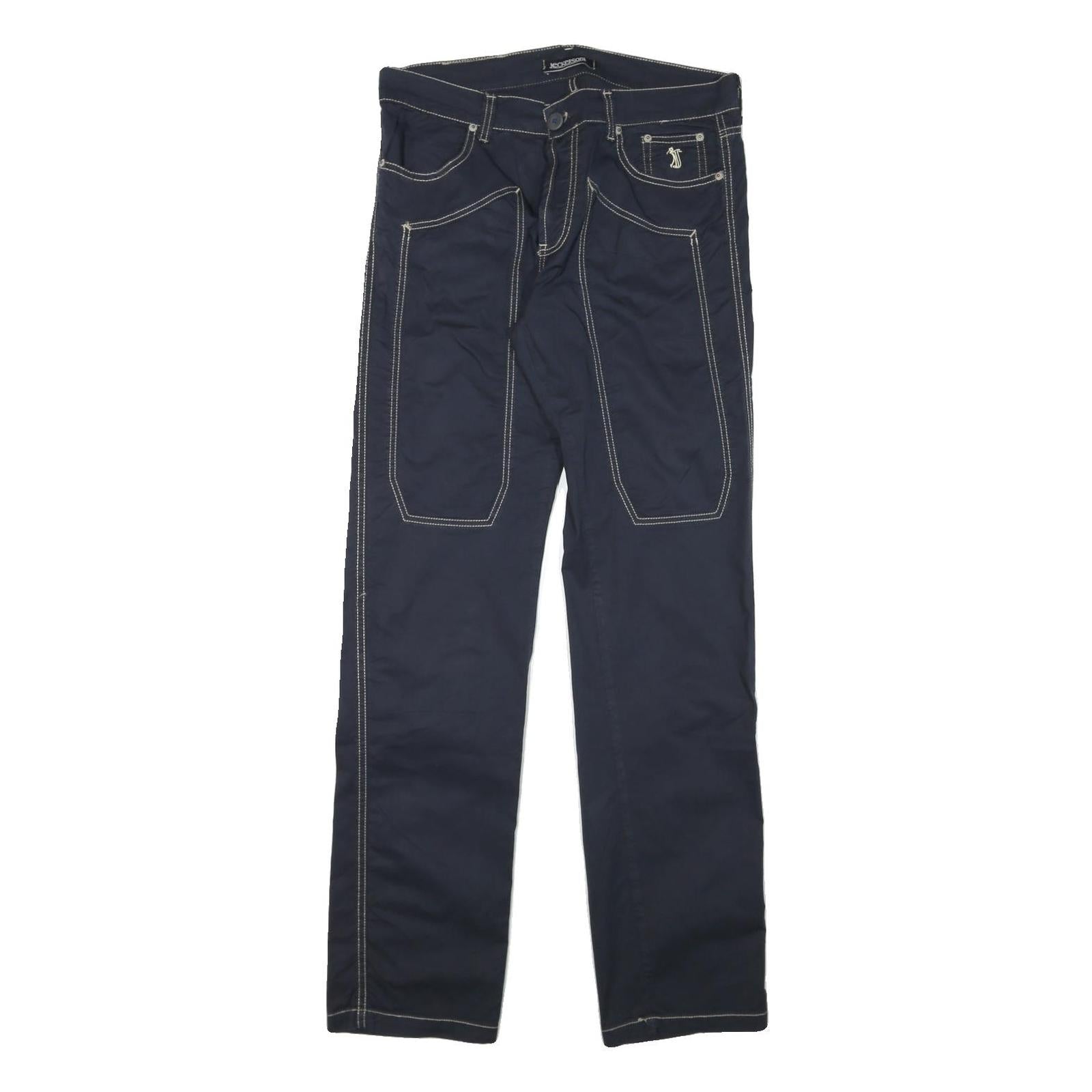 Buy JECKERSON Mens Cotton Blend Navy Slim Straight Trousers W32 L32 Stylish Casual Refurbished - $45.49 JECKERSON Mens Cotton Blend Navy Slim Straight Trousers W32 L32 Stylish Casual Refurbished - N/A refurbished available on Cerqular