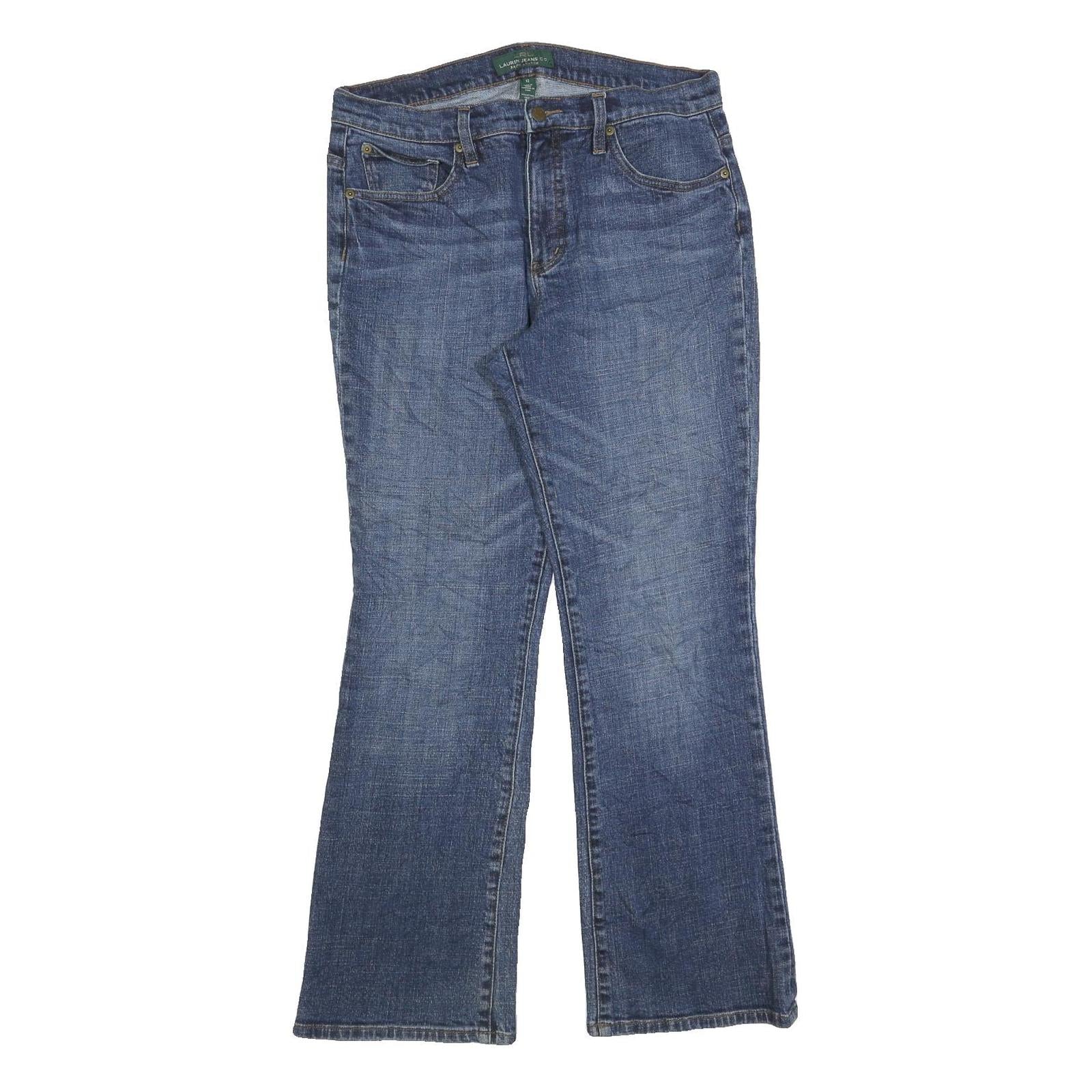 LAUREN RALPH LAUREN Womens Jeans Blue Regular Straight Denim W32 L32 Classic Fit Refurbished - N/A refurbished available on Cerqular