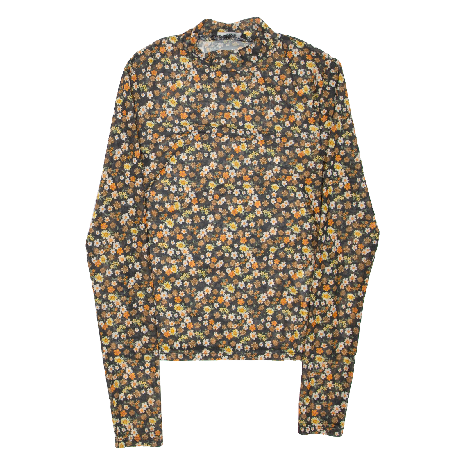 Buy FB SISTER Sheer Womens Printed Top Black High Neck Long Sleeve Floral S Refurbished - $16.89 FB SISTER Sheer Womens Printed Top Black High Neck Long Sleeve Floral S Refurbished - N/A refurbished available on Cerqular