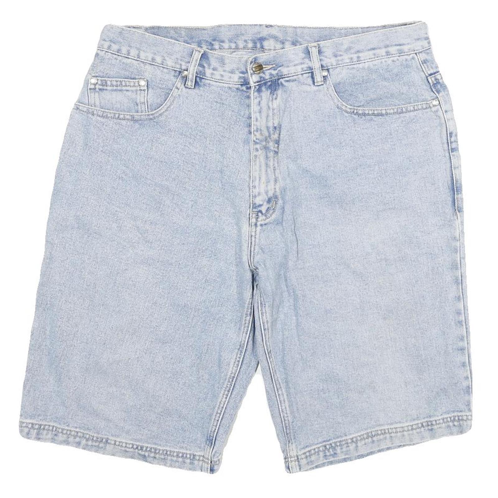 GIORGIO Mens Denim Blue Casual Shorts XL W34 Cotton Blend Relaxed Fit Refurbished - N/A refurbished available on Cerqular