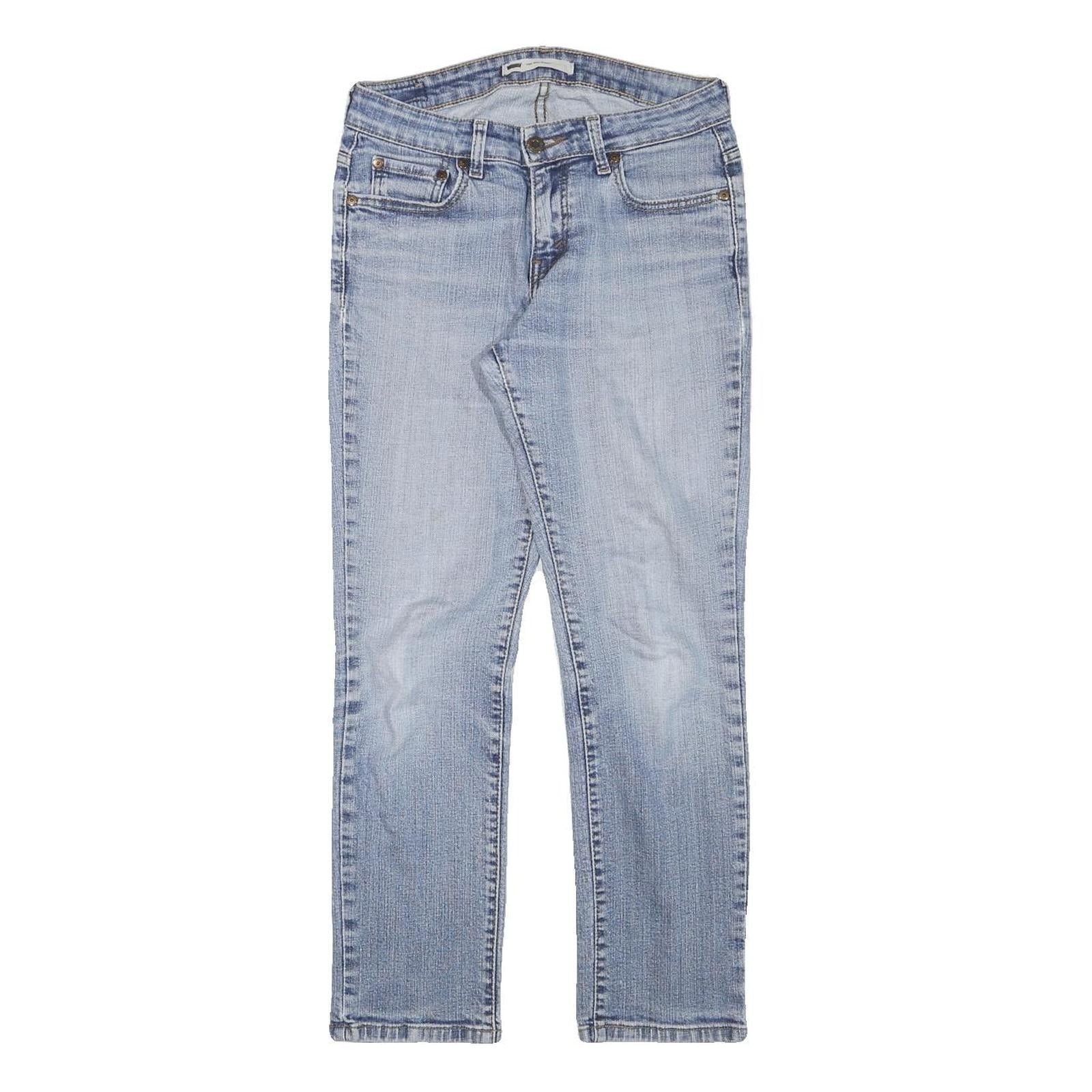 LEVI'S Womens Slim Blue Denim Light Wash Jeans W28 L26 Classic Cotton Blend Zip Refurbished - N/A refurbished available on Cerqular