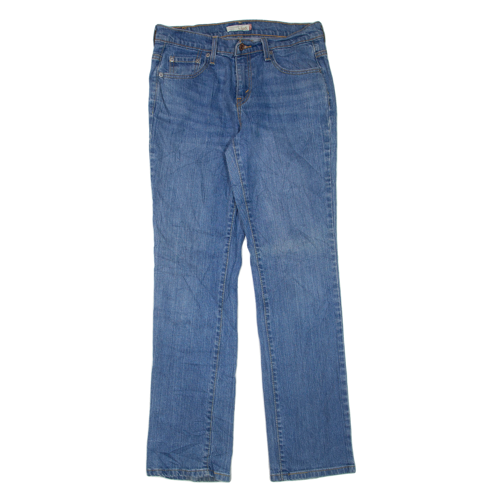 LEVI'S 505 Womens Jeans Blue Regular Straight W30 L33 Refurbished - N/A refurbished available on Cerqular