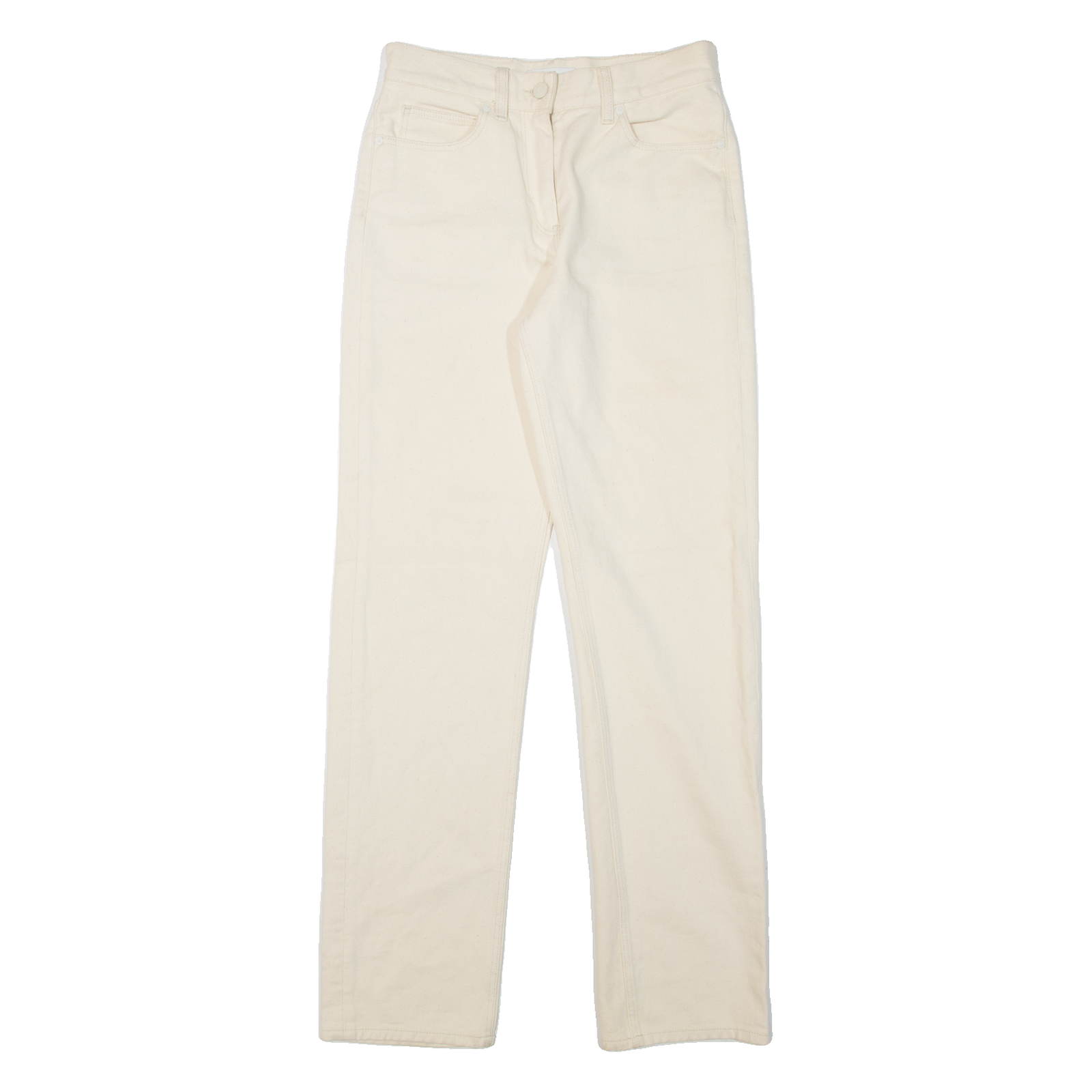 CALVIN KLEIN Womens Jeans Beige Regular Straight Denim W27 L31 Refurbished - N/A refurbished available on Cerqular
