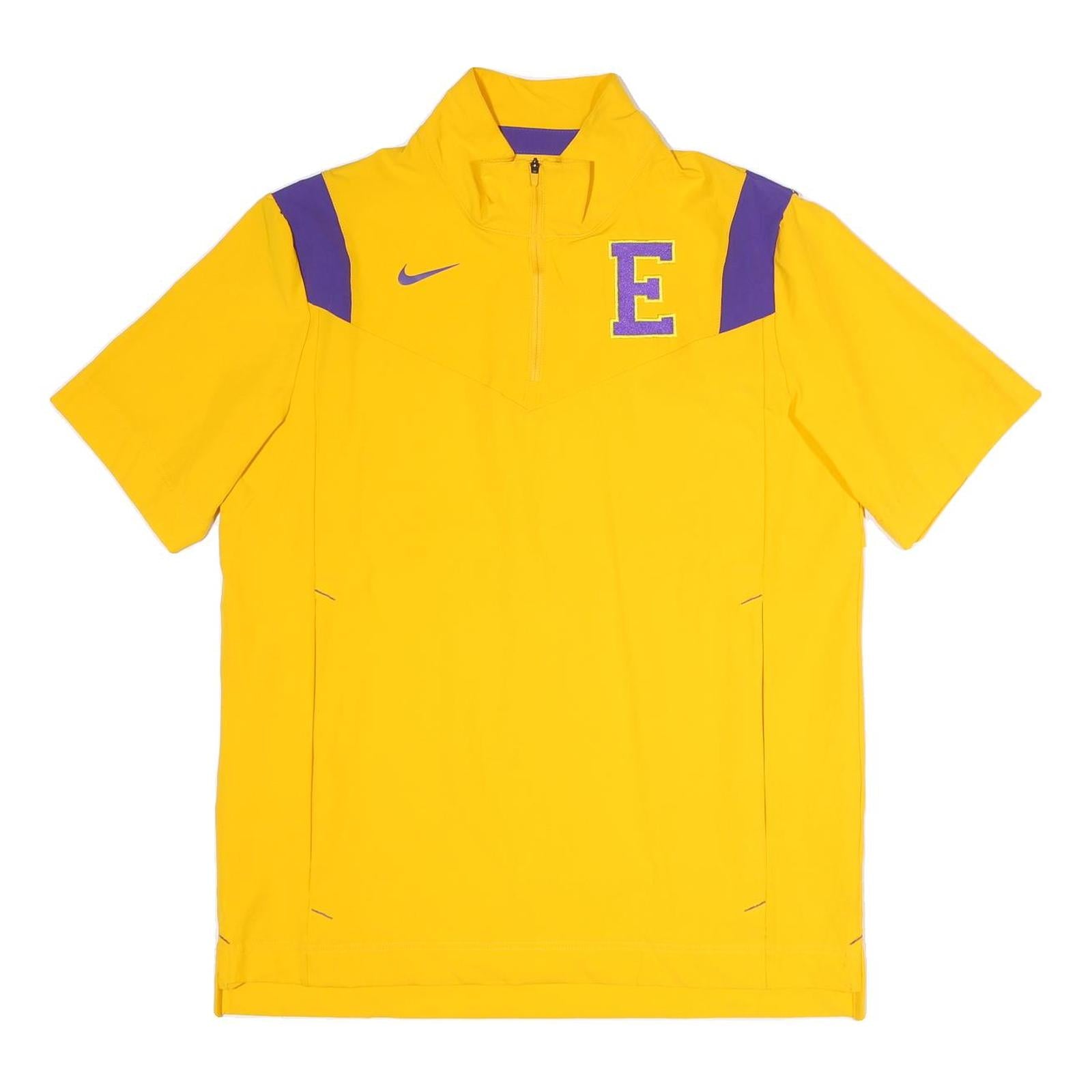 NIKE Mens Yellow & Purple Logo Zip Jacket M Polyester Short Sleeve Sports Refurbished - N/A refurbished available on Cerqular