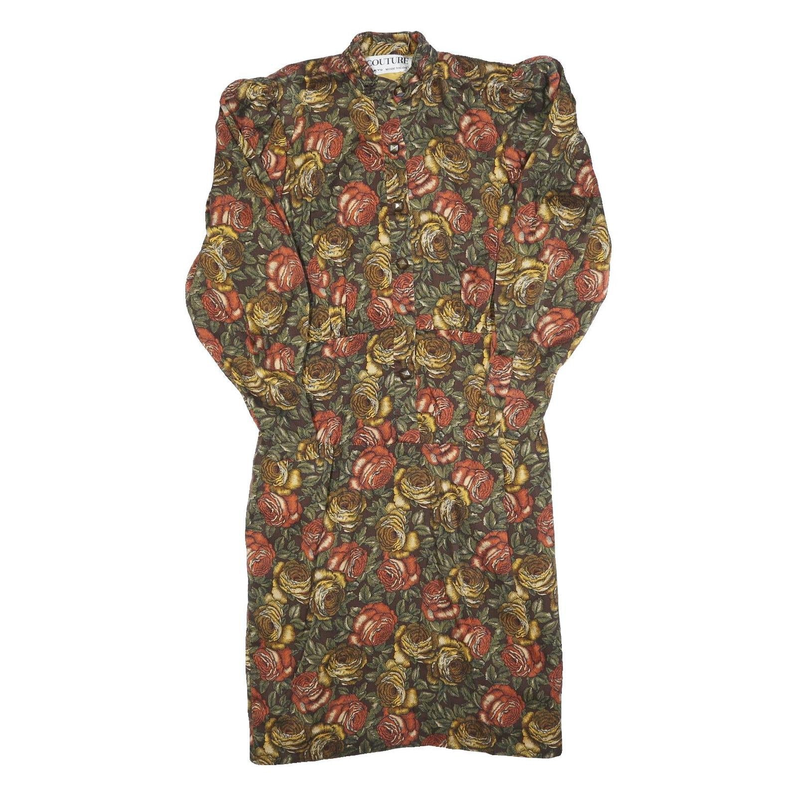 Buy COUTURE Womens Green & Brown Floral Shift Cotton Blend Dress Size S Elegant Fall Refurbished - $27.29 COUTURE Womens Green & Brown Floral Shift Cotton Blend Dress Size S Elegant Fall Refurbished - N/A refurbished available on Cerqular