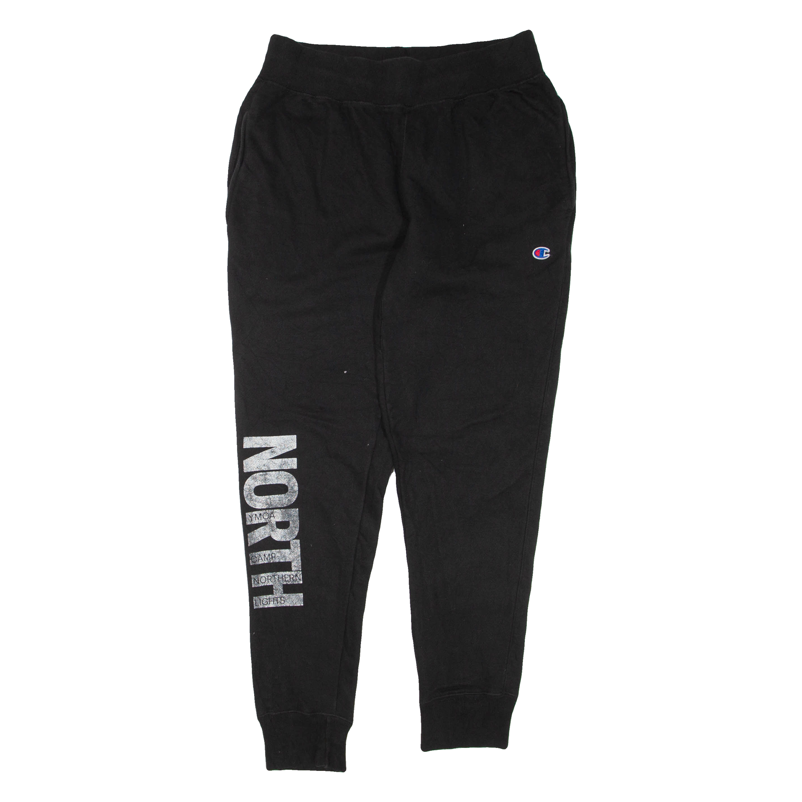 CHAMPION REVERSE WEAVE Mens Joggers Black Tapered L W30 L29 Refurbished - N/A refurbished available on Cerqular