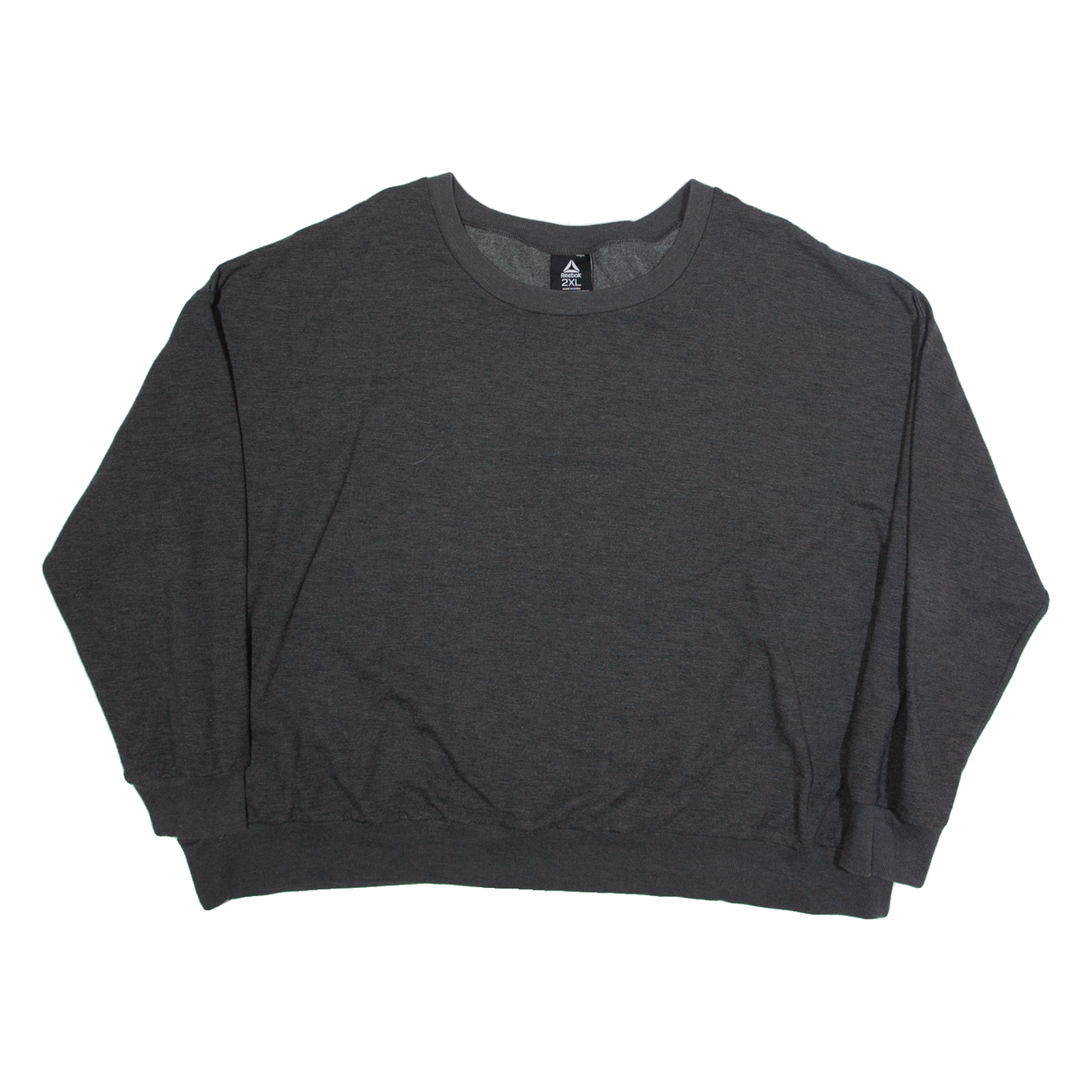 REEBOK Womens Sweatshirt Grey 2XL Refurbished - N/A refurbished available on Cerqular