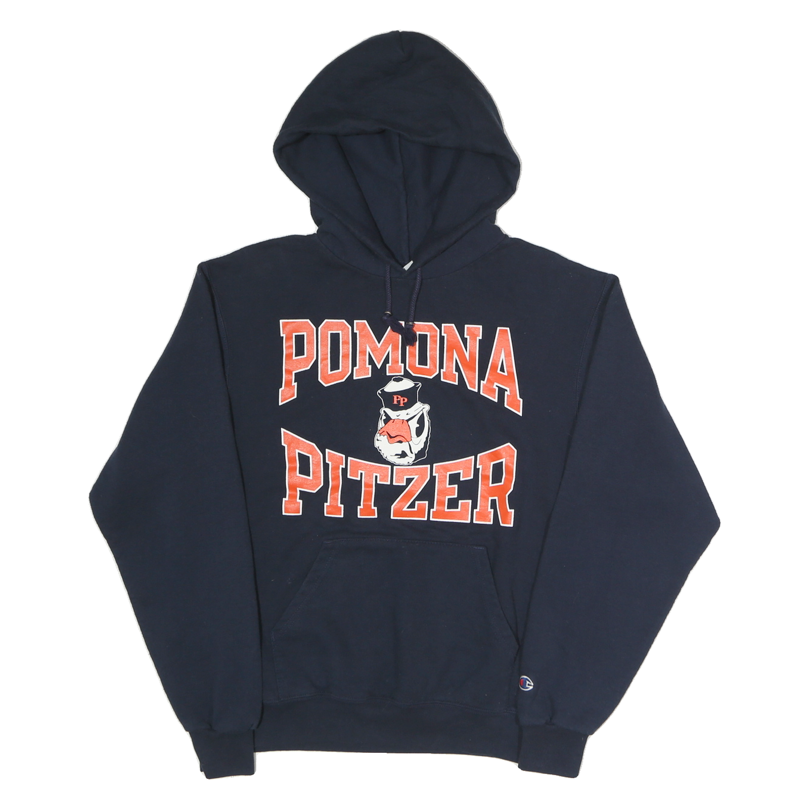CHAMPION Mens Navy Pomona Pitzer Pullover Hoodie S Cotton Blend Refurbished - N/A refurbished available on Cerqular