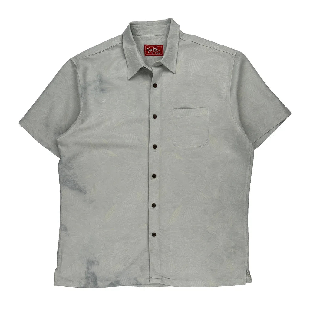 Woody'S Short Sleeve Shirt - 2XL Grey Polyester Refurbished - Thrifted (note: this is a term often used to describe second- refurbished available on Cerqular