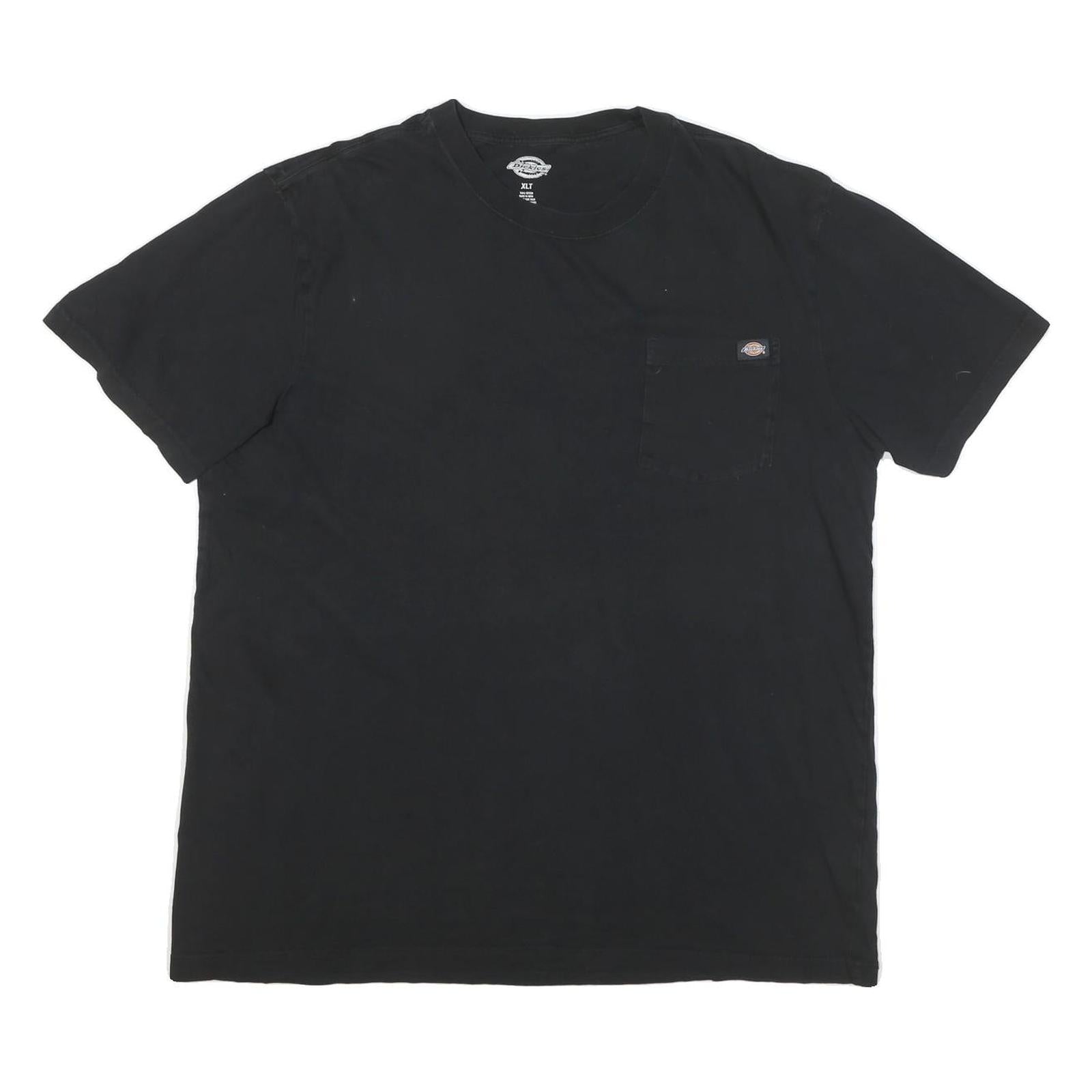 DICKIES Mens Black Pocket T-Shirt XL Short Sleeve Crew Neck Workwear Casual Refurbished - N/A refurbished available on Cerqular