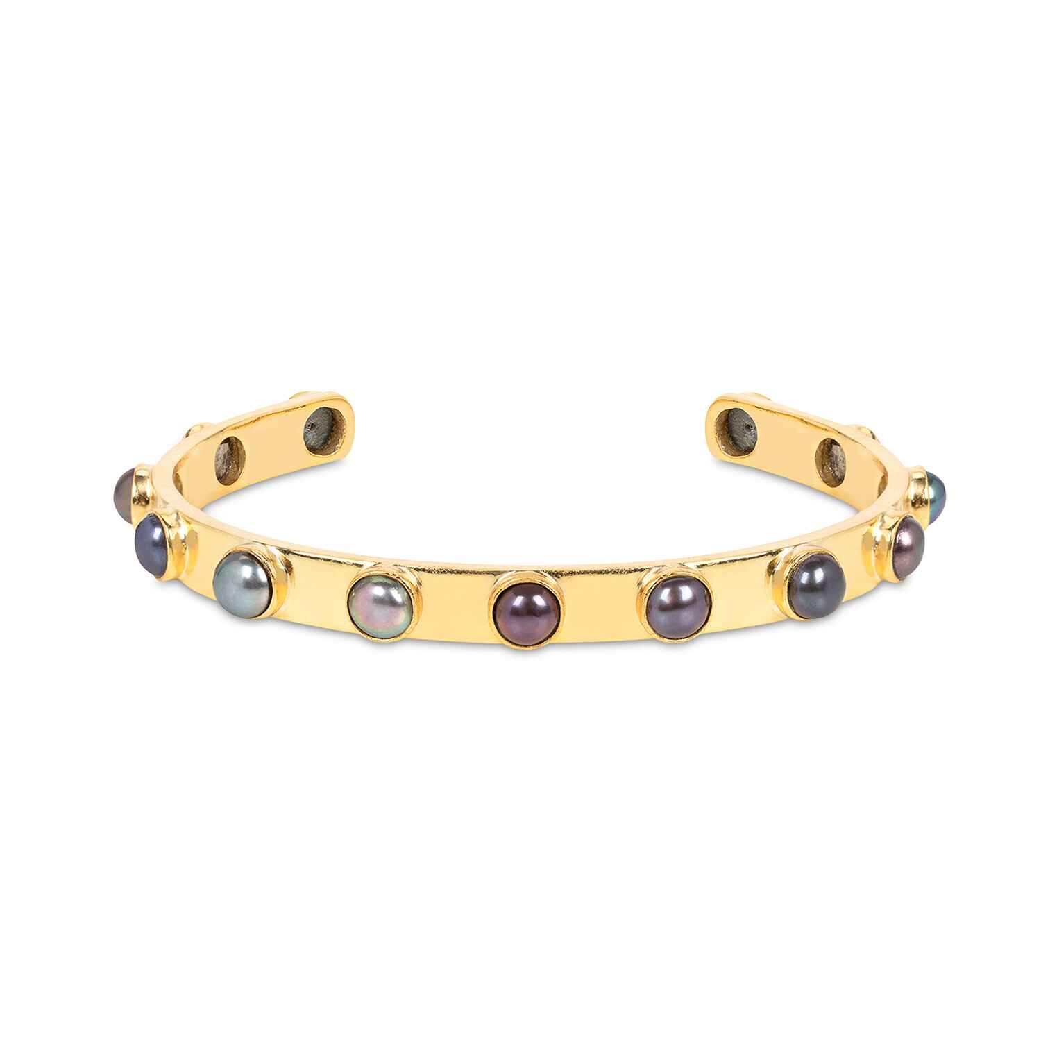 Aurora Gold Cuff Bracelet With Grey Pearls Refurbished - Amadeus (This could refer to multiple things, such as the 1 refurbished available on Cerqular