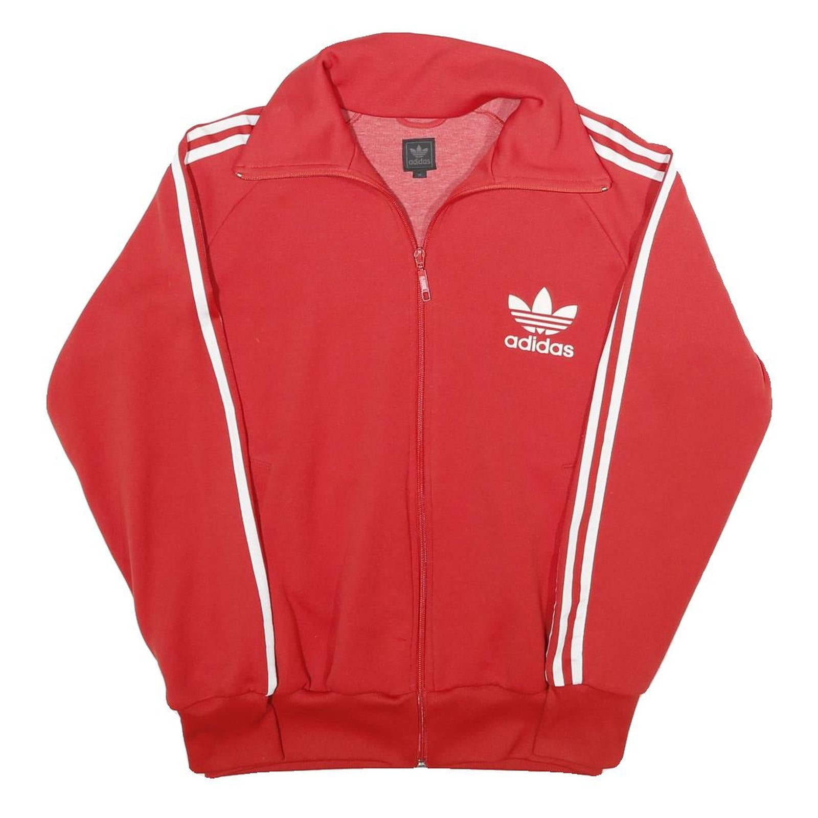 Buy ADIDAS Mens Red Track Jacket M Polyester Blend Zip Plain Classic Sportswear Refurbished - $58.49 ADIDAS Mens Red Track Jacket M Polyester Blend Zip Plain Classic Sportswear Refurbished - N/A refurbished available on Cerqular