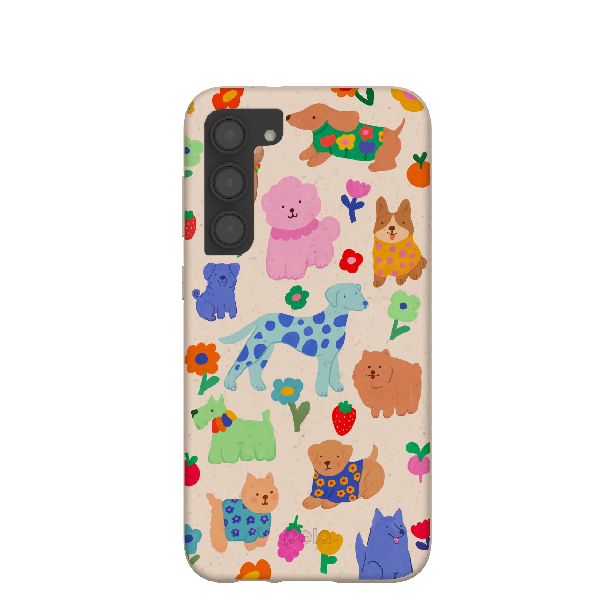 Seashell Pup Bloom Samsung Galaxy S23+(Plus) Case Refurbished - Pela Case refurbished available on Cerqular