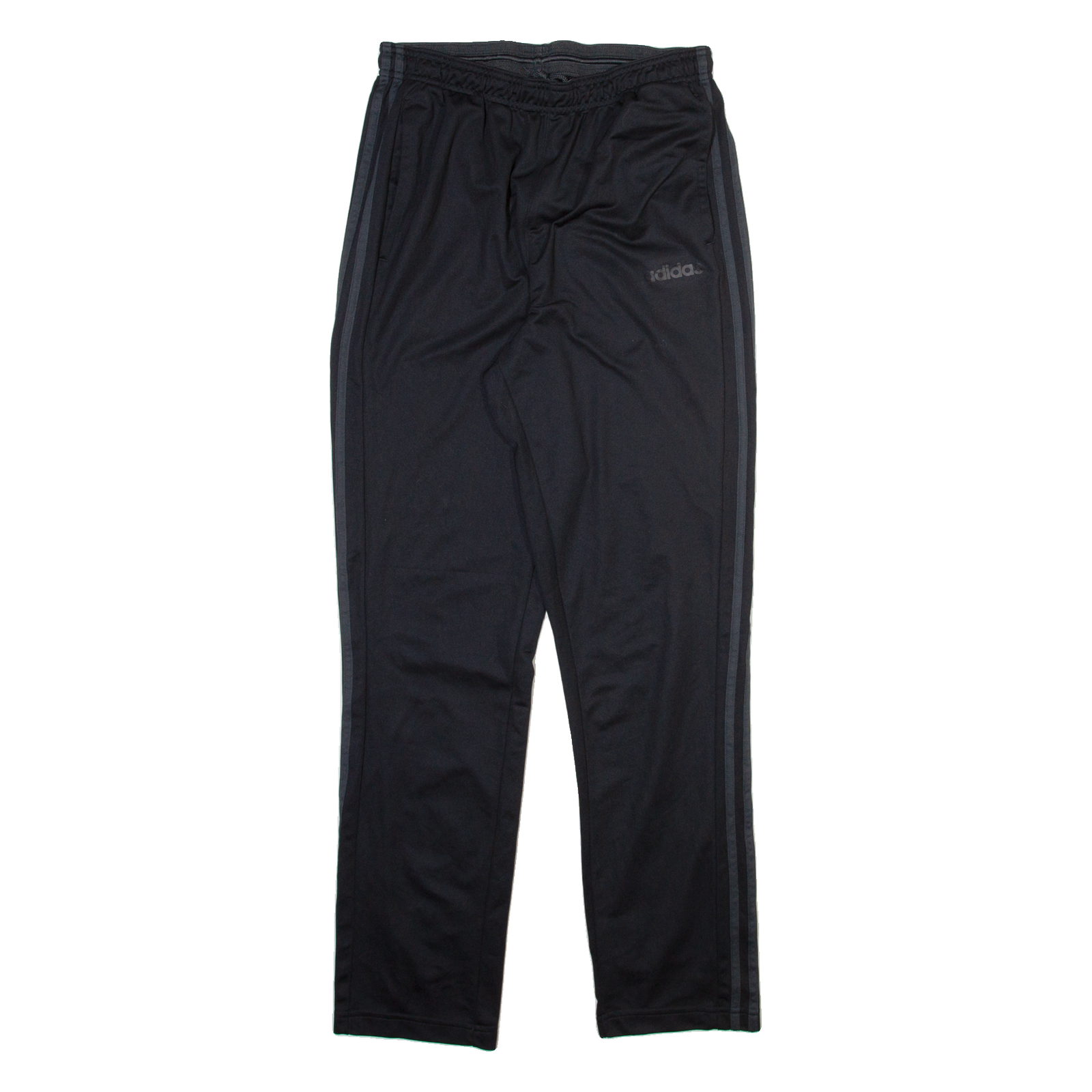 ADIDAS Mens Track Pants Black Straight L W26 L30 Refurbished - N/A refurbished available on Cerqular